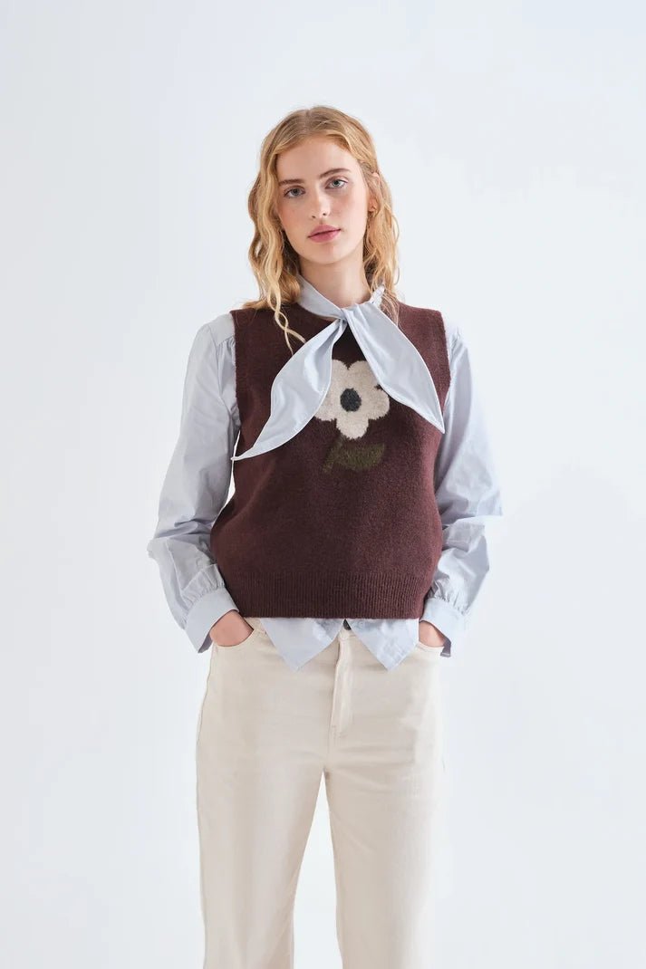 COMPANIA FANTASTICA - Flower Vest - 63C/10236 - Boutique Bubbles