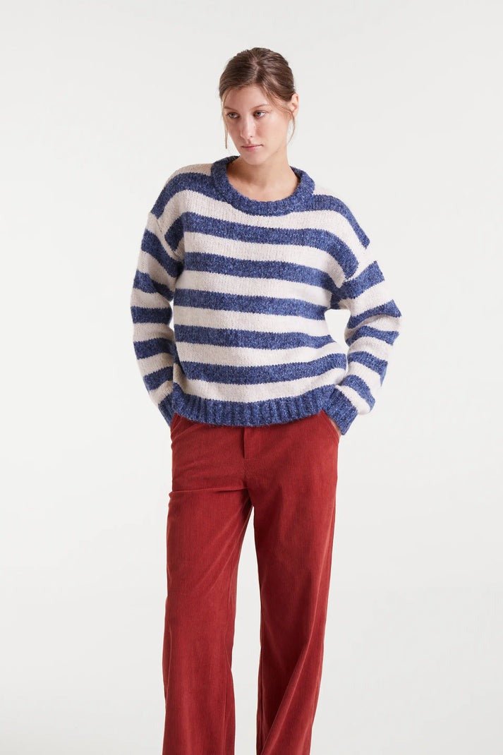 COMPANIA FANTASTICA - Jumper 2 Tone Stripes - 53C/10315 - Boutique Bubbles