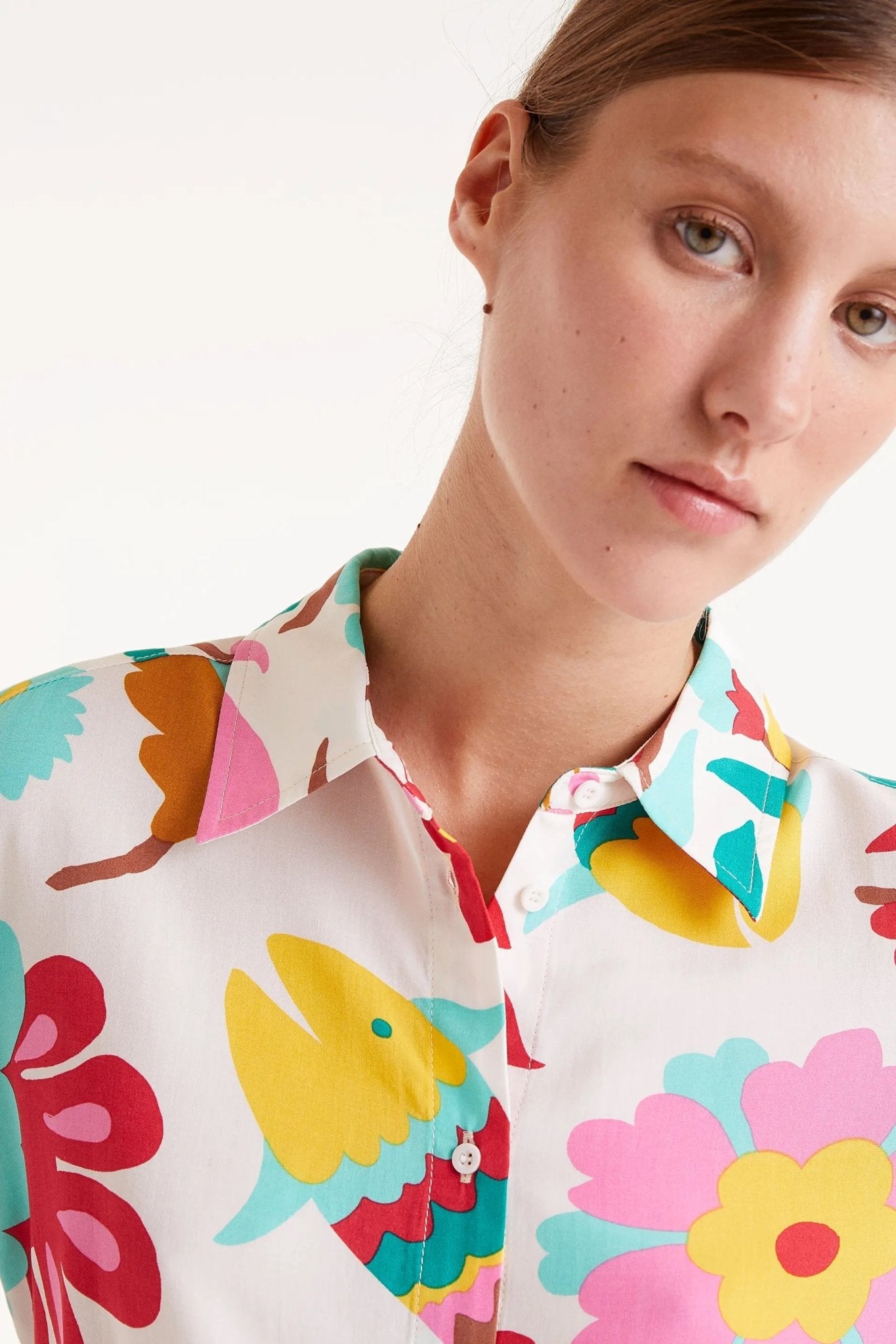 COMPANIA FANTASTICA - Nenufar floral print shirt - 52C/11106 - Boutique Bubbles