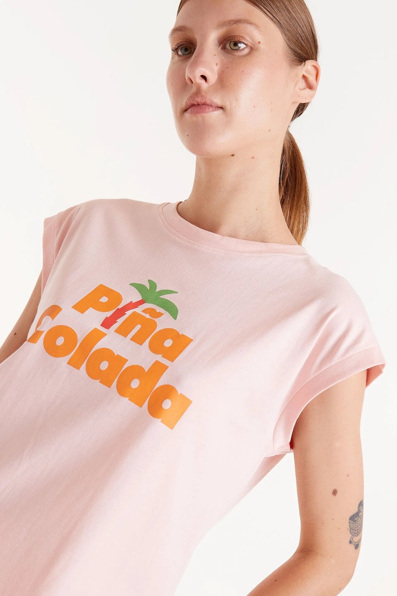 COMPANIA FANTASTICA - Piña Colada print T-shirt - 52C/42114 - Boutique Bubbles