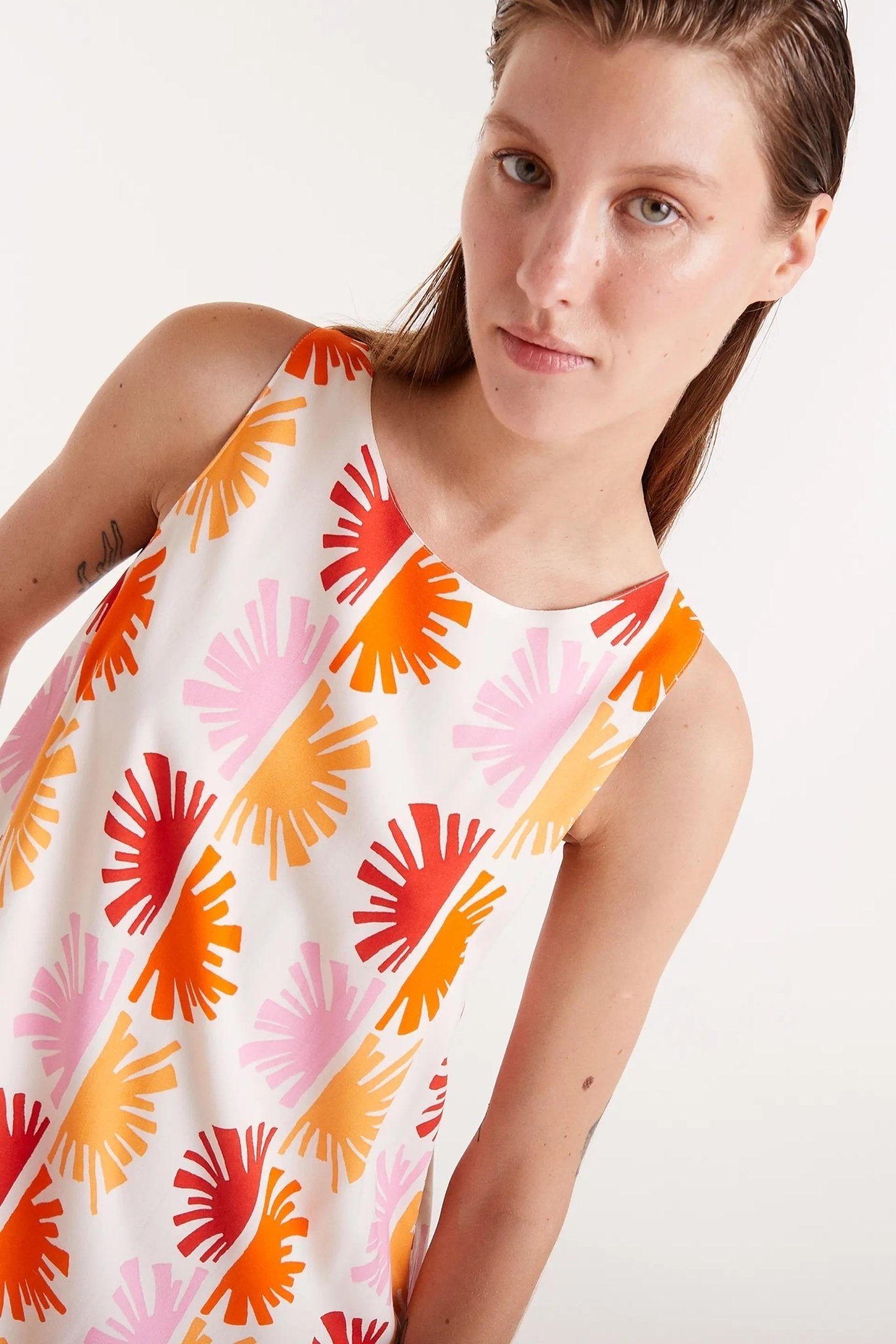 COMPANIA FANTASTICA - Solei printed short dress - 52C/44107 - Boutique Bubbles