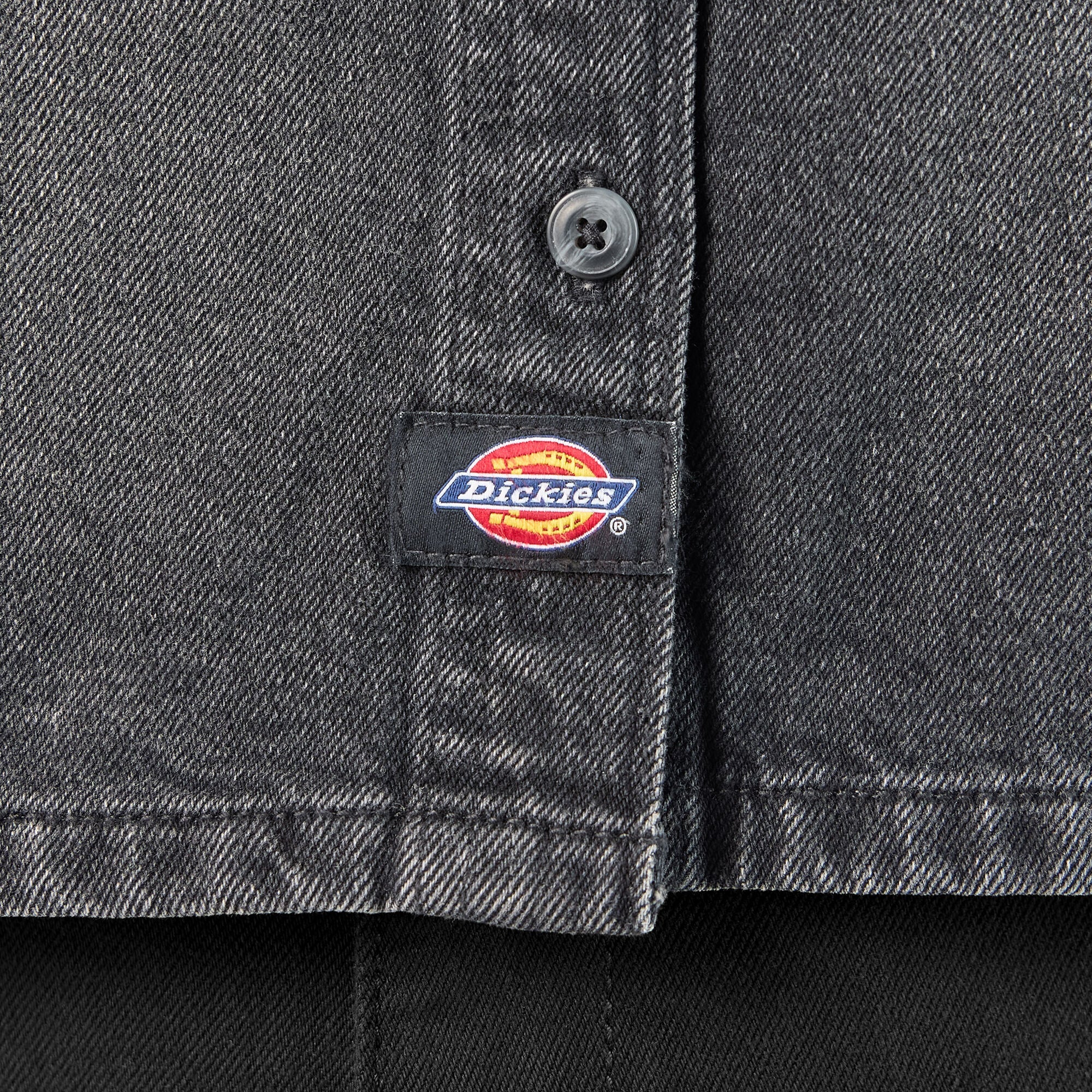 DICKIES - Women's Cropped Denim Work Shirt - A87K9 - Boutique Bubbles