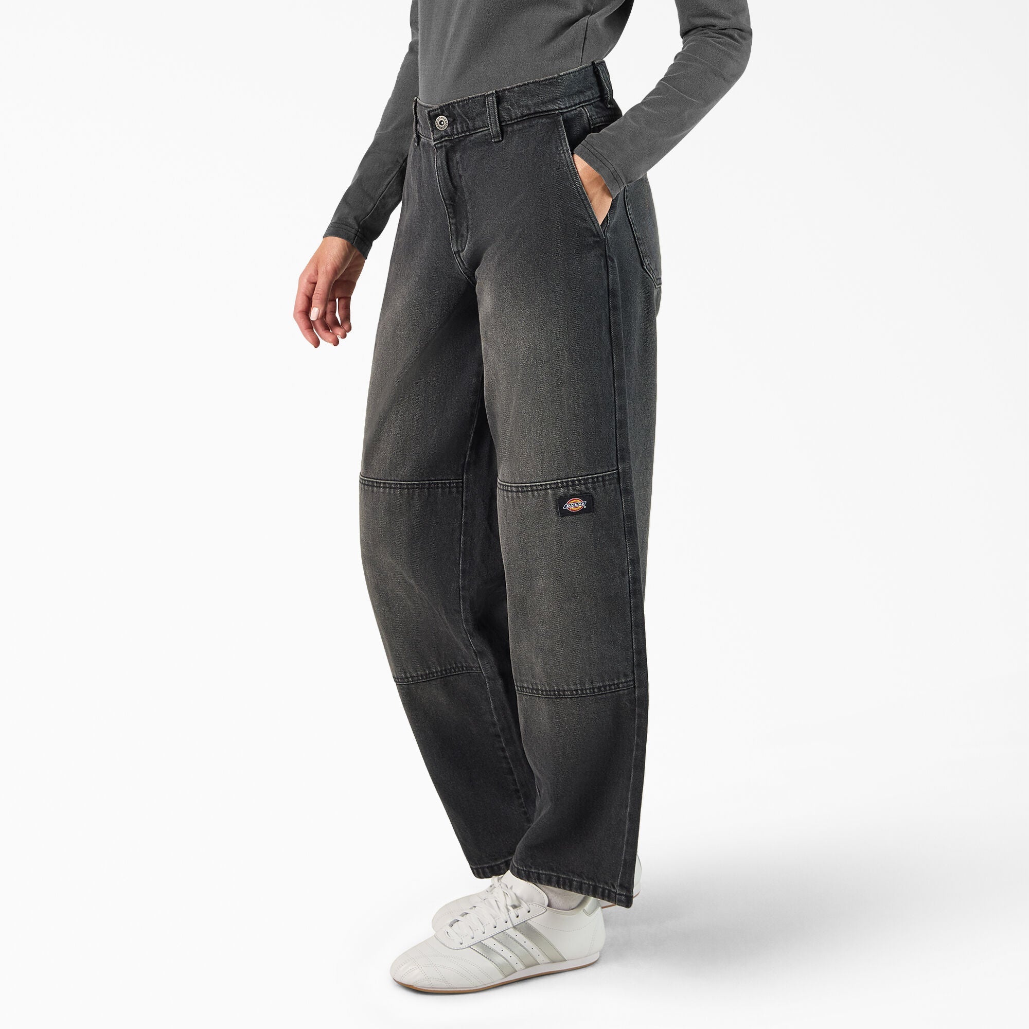 DICKIES - Women’s Loose Fit Double Knee Jeans - A87JT - Boutique Bubbles