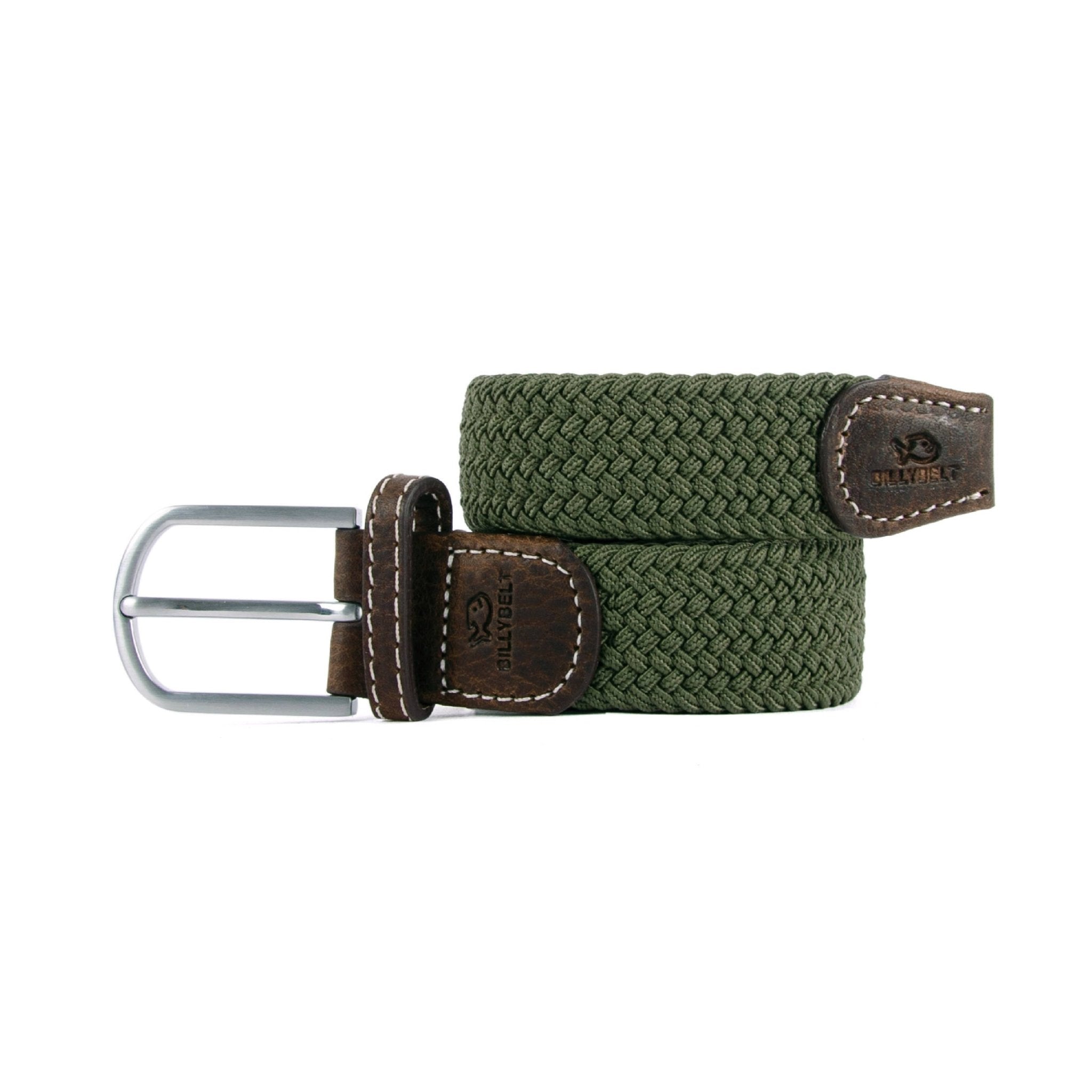 Elastic Braided Belt Armed Green - Boutique Bubbles