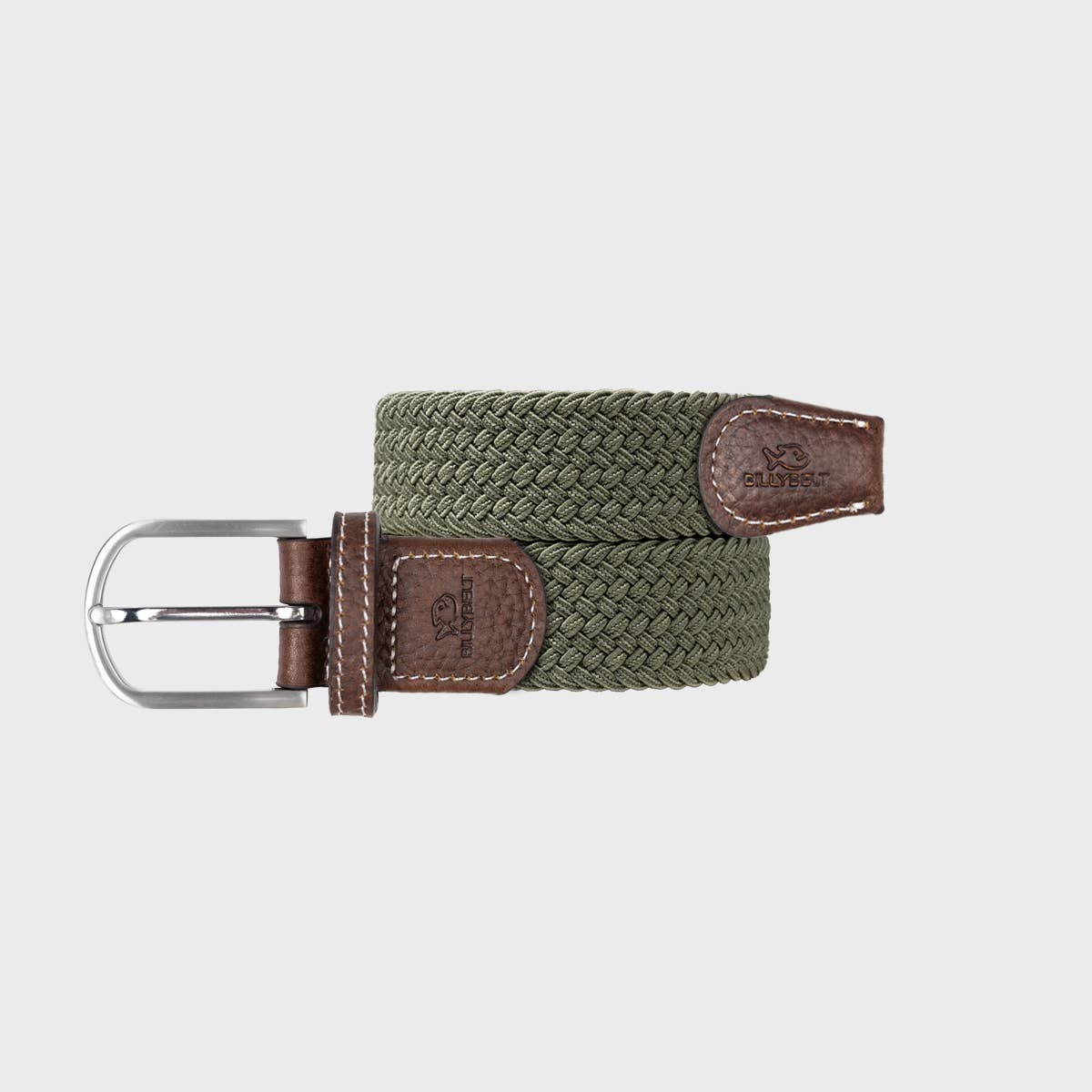 Elastic Braided Belt Armed Green - Boutique Bubbles