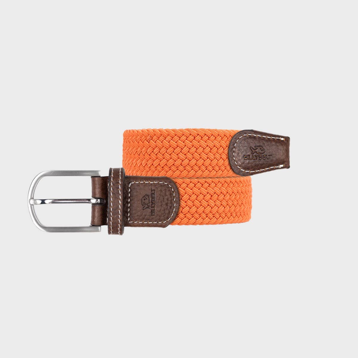 Elastic Braided Belt - Tangerine - Boutique Bubbles