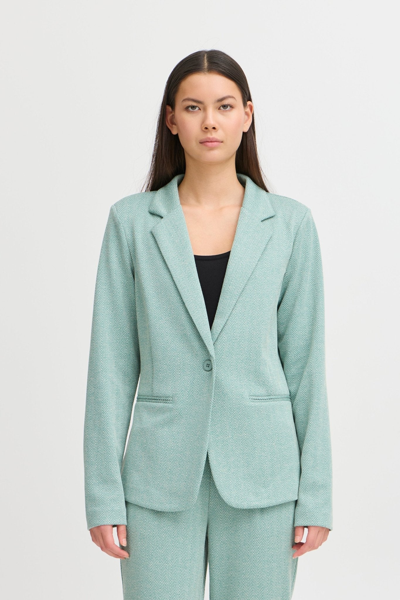 ICHI - IHKATE JACQUARD BLAZER - 20121600 - Boutique Bubbles