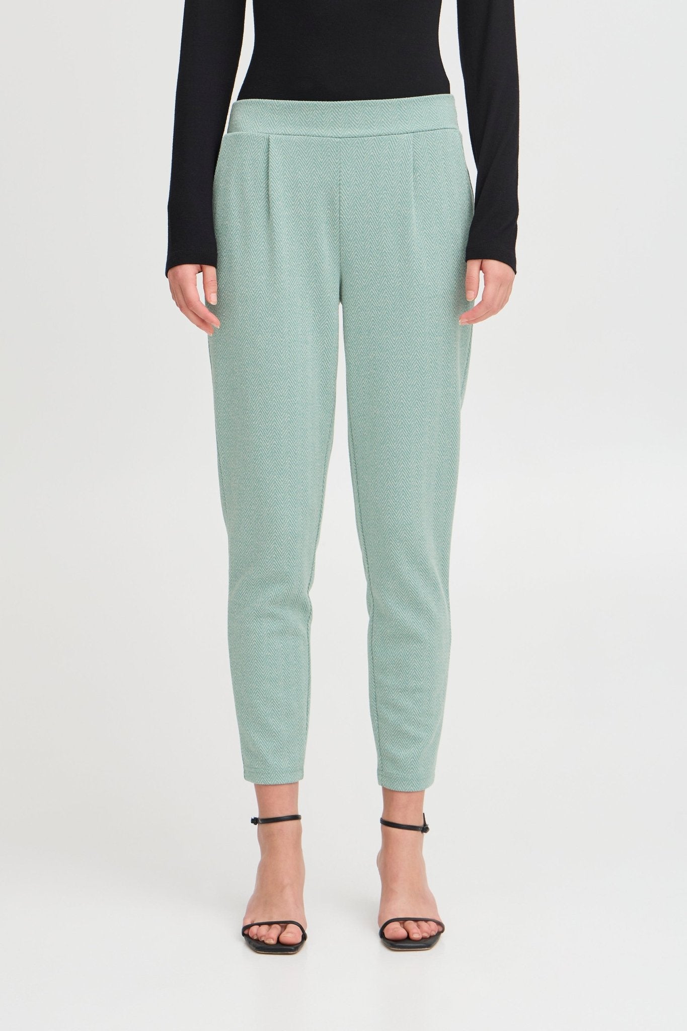 ICHI - IHKATE JACQUARD PANTS - 20121601 - Boutique Bubbles