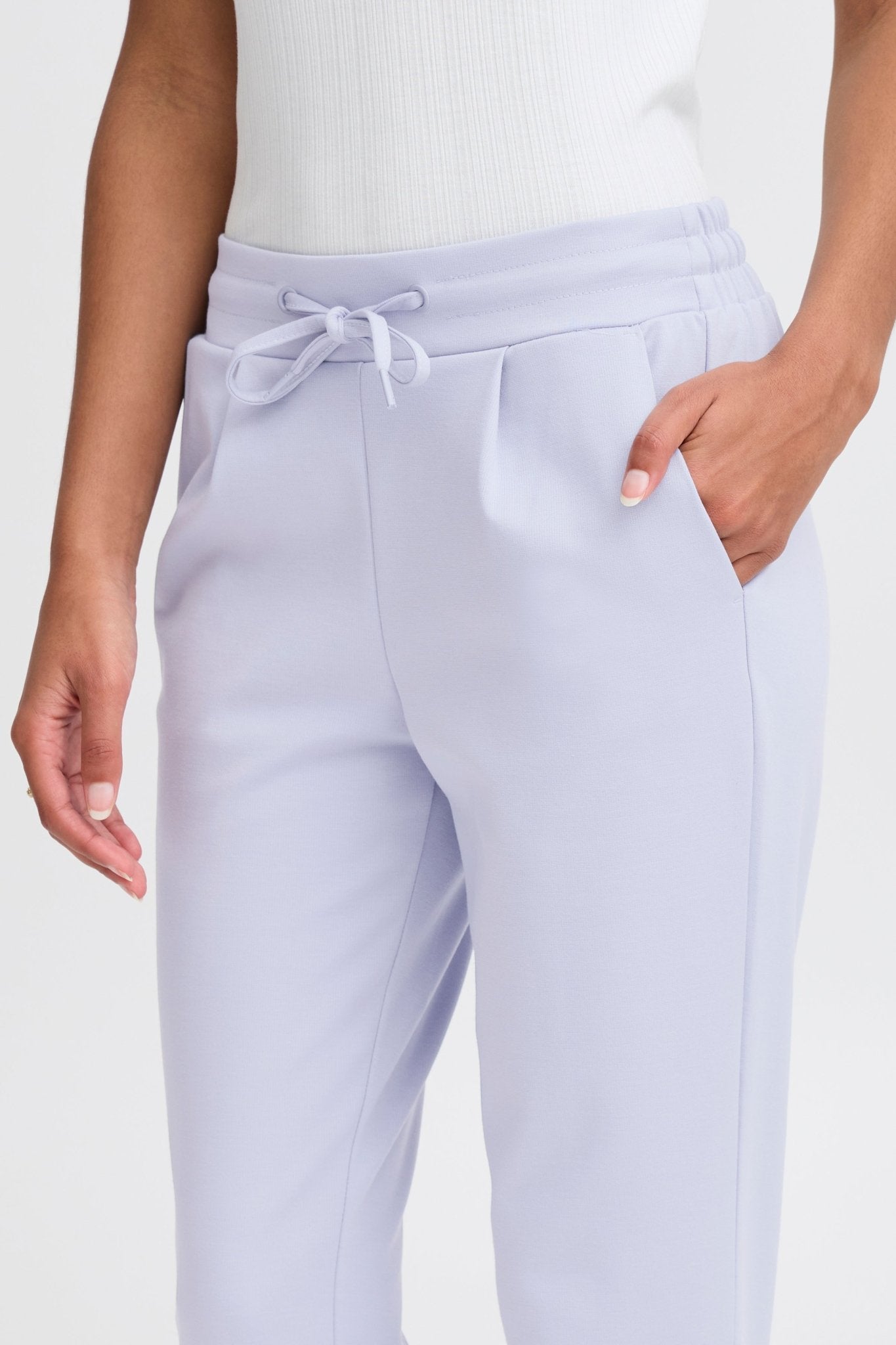 ICHI - IHKATE PANTS CROPPED - 20104757 - Boutique Bubbles