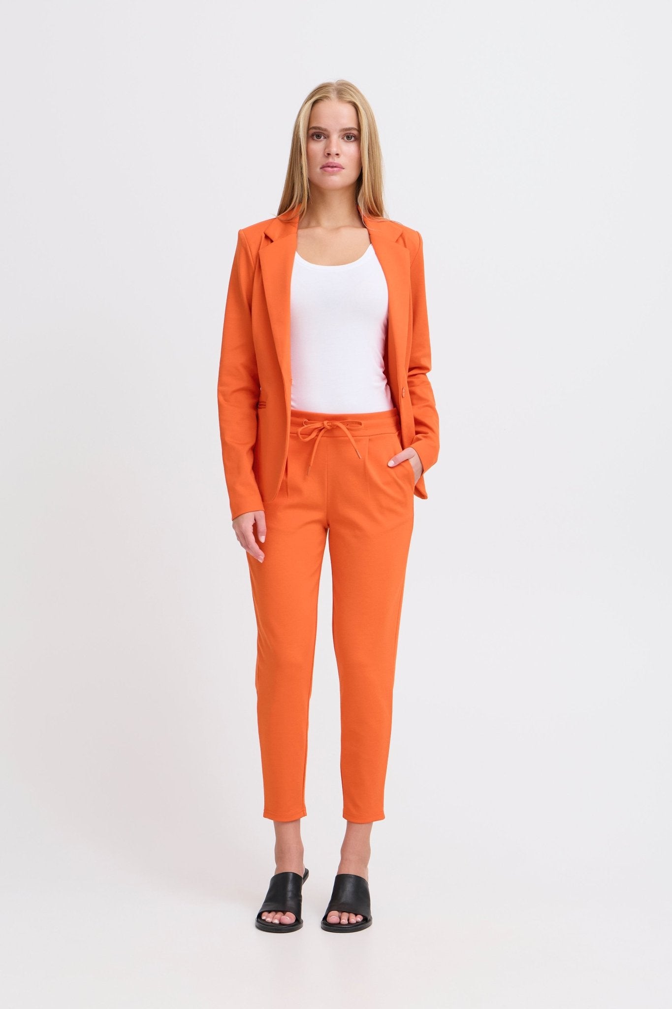 ICHI - IHKATE PANTS CROPPED - 20104757 - Boutique Bubbles