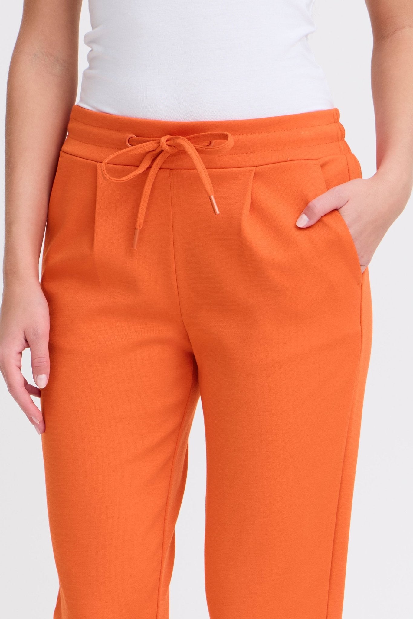 ICHI - IHKATE PANTS CROPPED - 20104757 - Boutique Bubbles