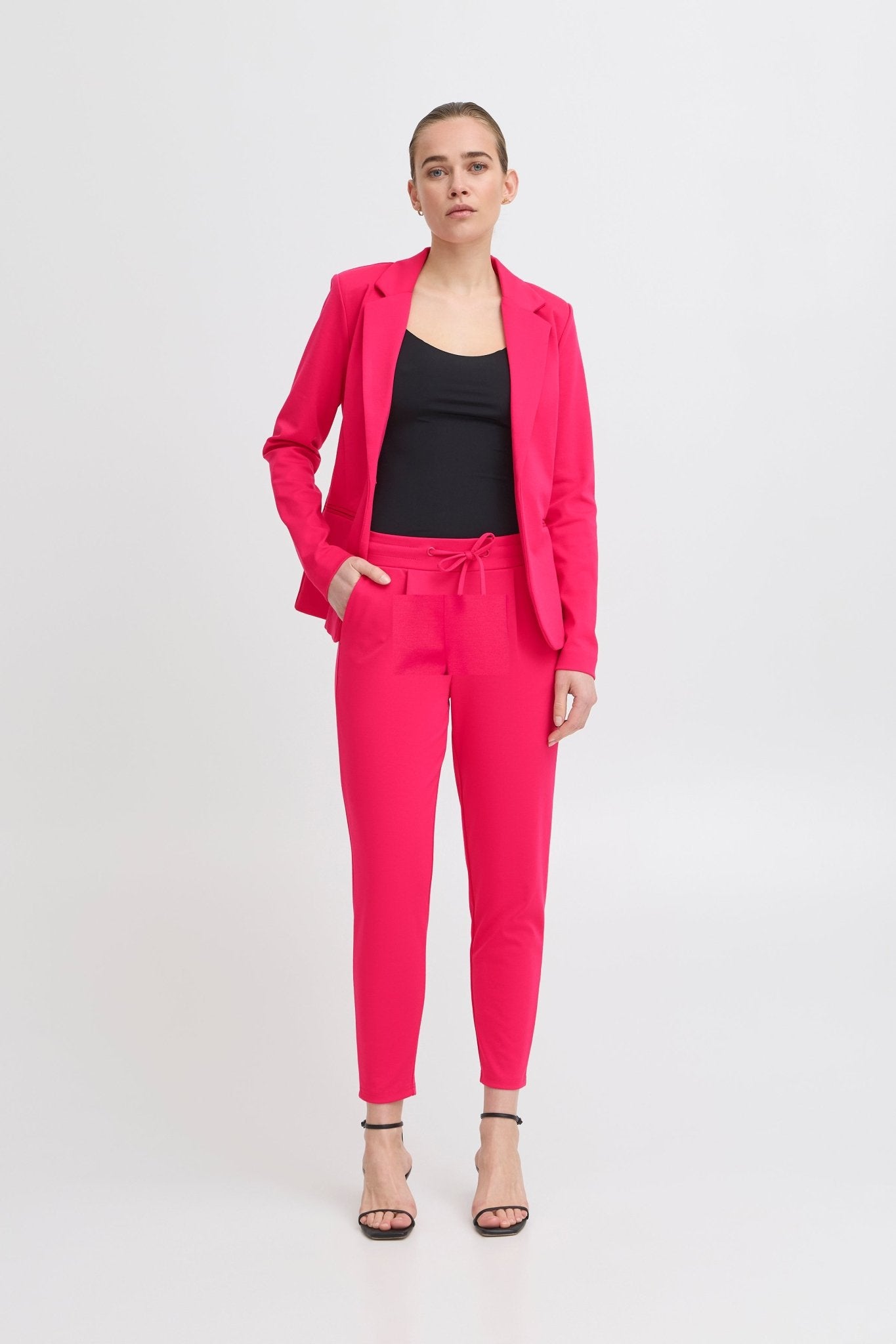 ICHI - IHKATE PANTS CROPPED - 20104757 - Boutique Bubbles