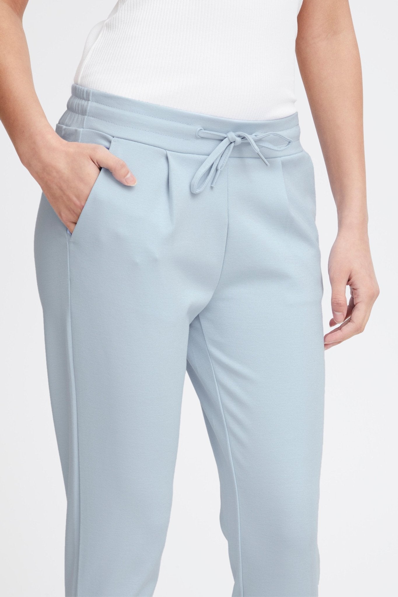 ICHI - IHKATE PANTS CROPPED - 20104757 - Boutique Bubbles