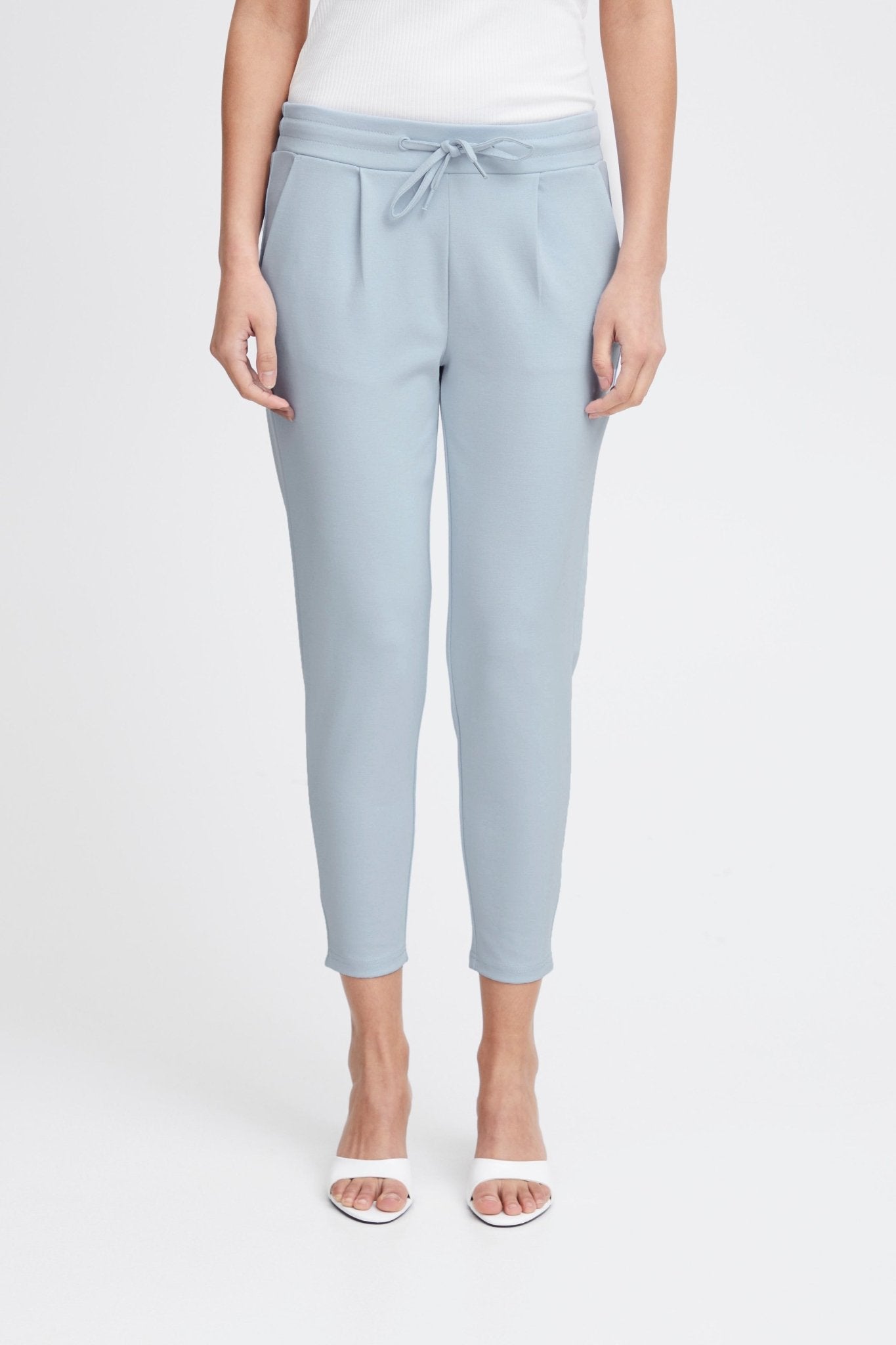 ICHI - IHKATE PANTS CROPPED - 20104757 - Boutique Bubbles