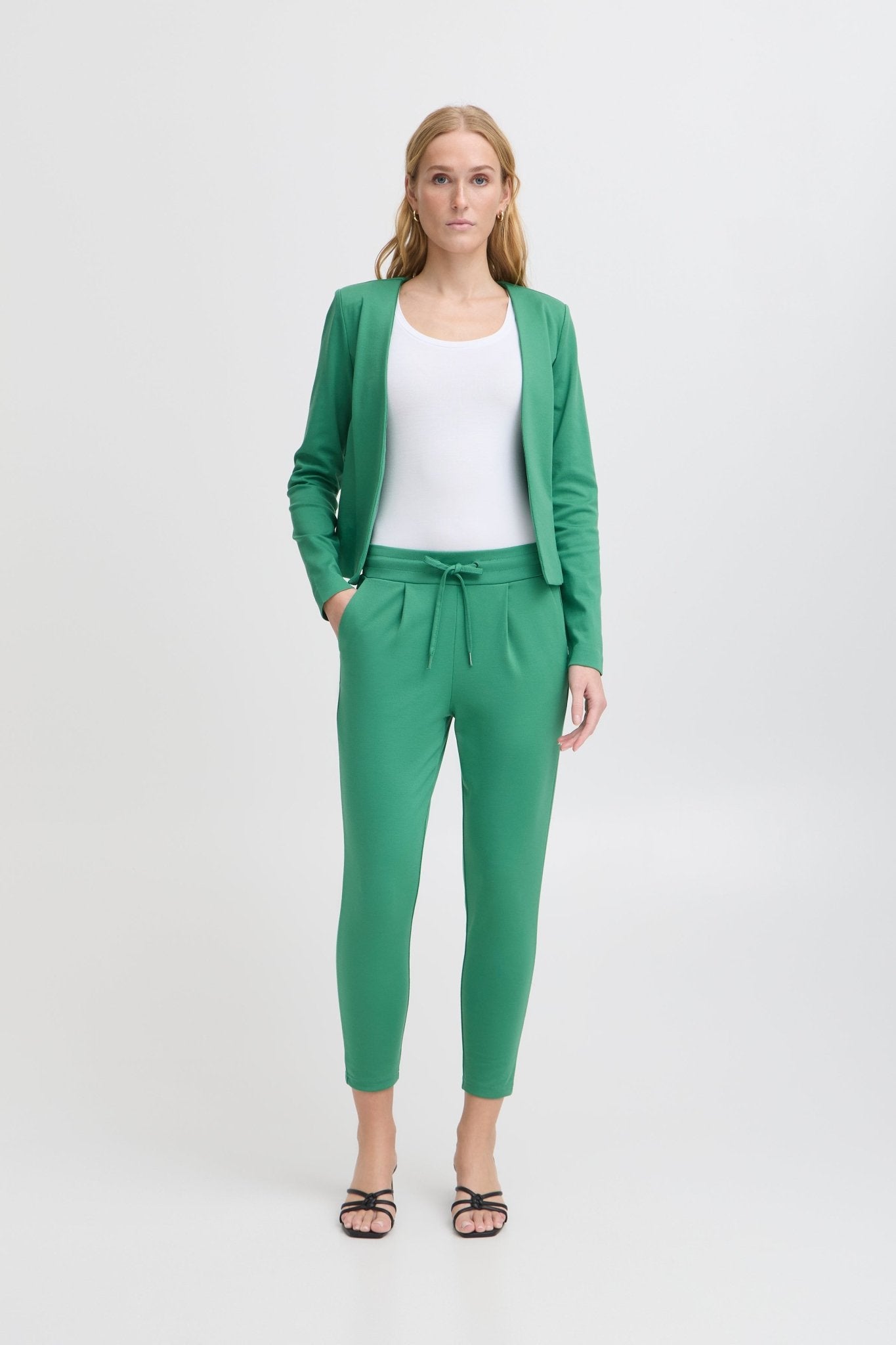 ICHI - IHKATE PANTS CROPPED - 20104757 - Boutique Bubbles