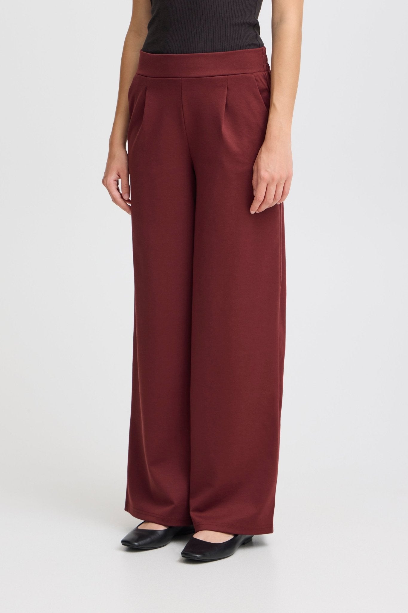 ICHI - IHKATE SUS LONG WIDE PANTS - 20118337 - Boutique Bubbles