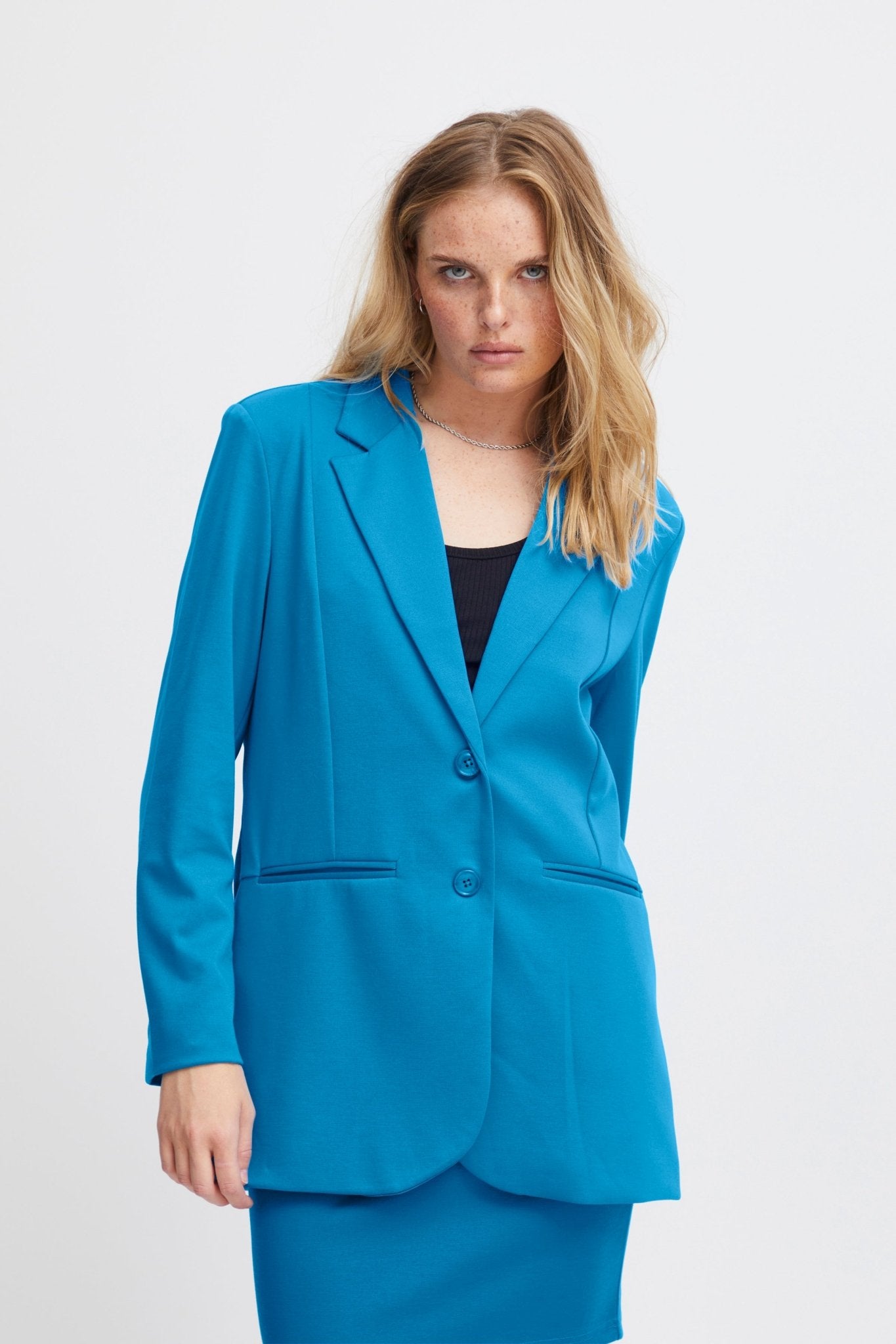 ICHI - IHKATE SUS OVERSIZE BLAZER - 20118123 - Boutique Bubbles