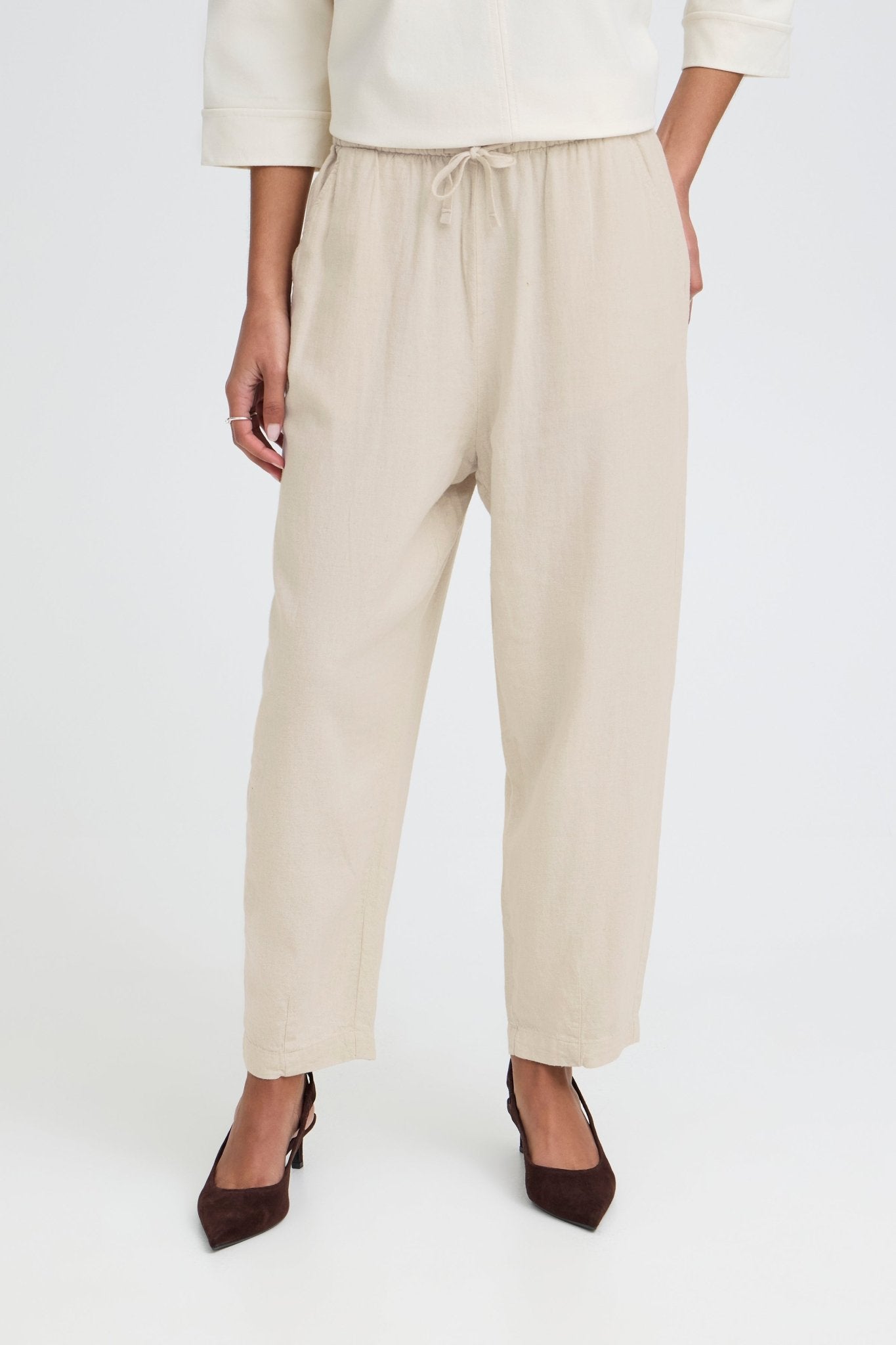 ICHI - IHLINNO Casual pants - 20122912 - Boutique Bubbles