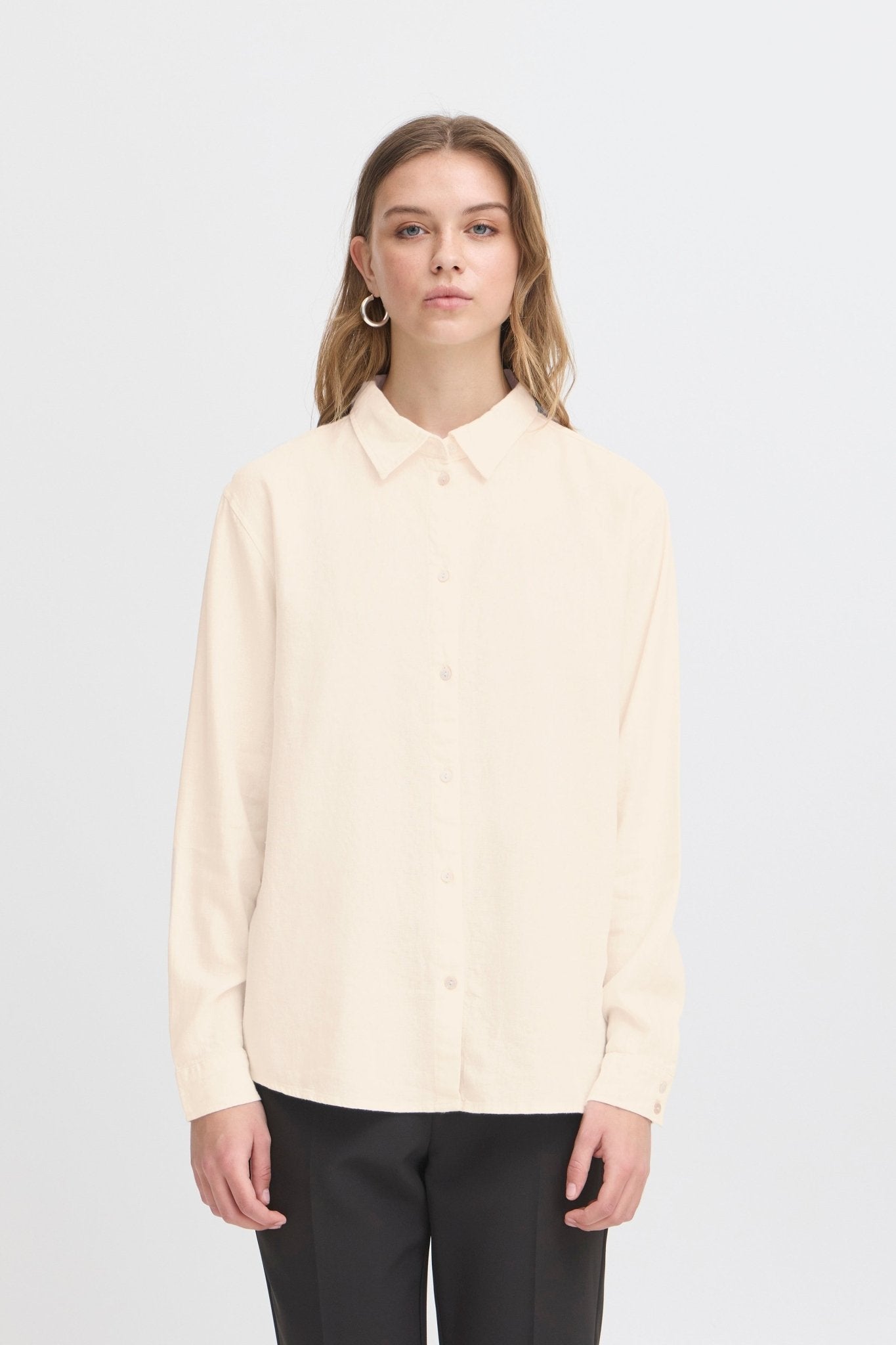 ICHI - IHLINNO Long sleeved shirt - 20122920 - Boutique Bubbles