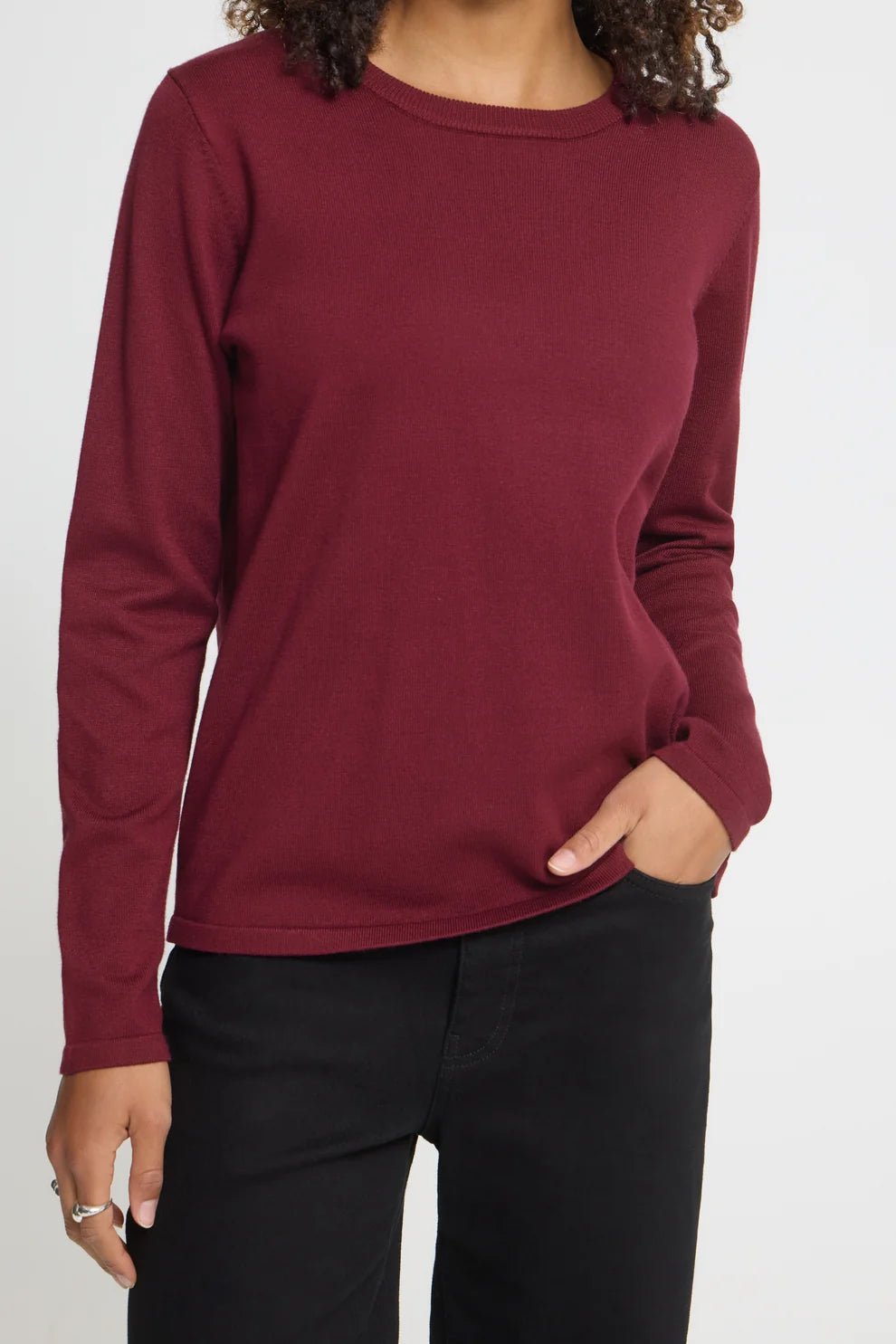 ICHI - IHLULS Boat Neck LS Pullover - 20125811 - Boutique Bubbles