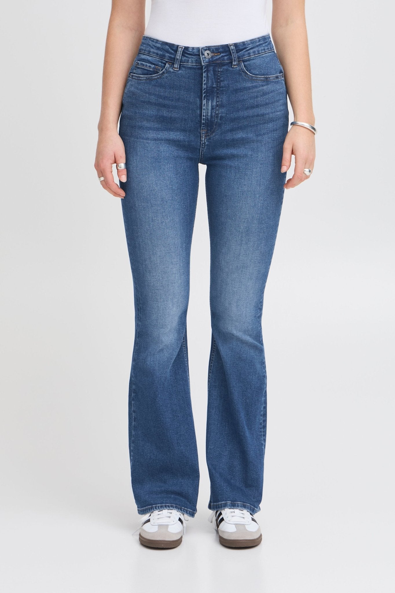 ICHI - TWIGGY FLAIRED HIGH WAIST - 20122437 - Boutique Bubbles