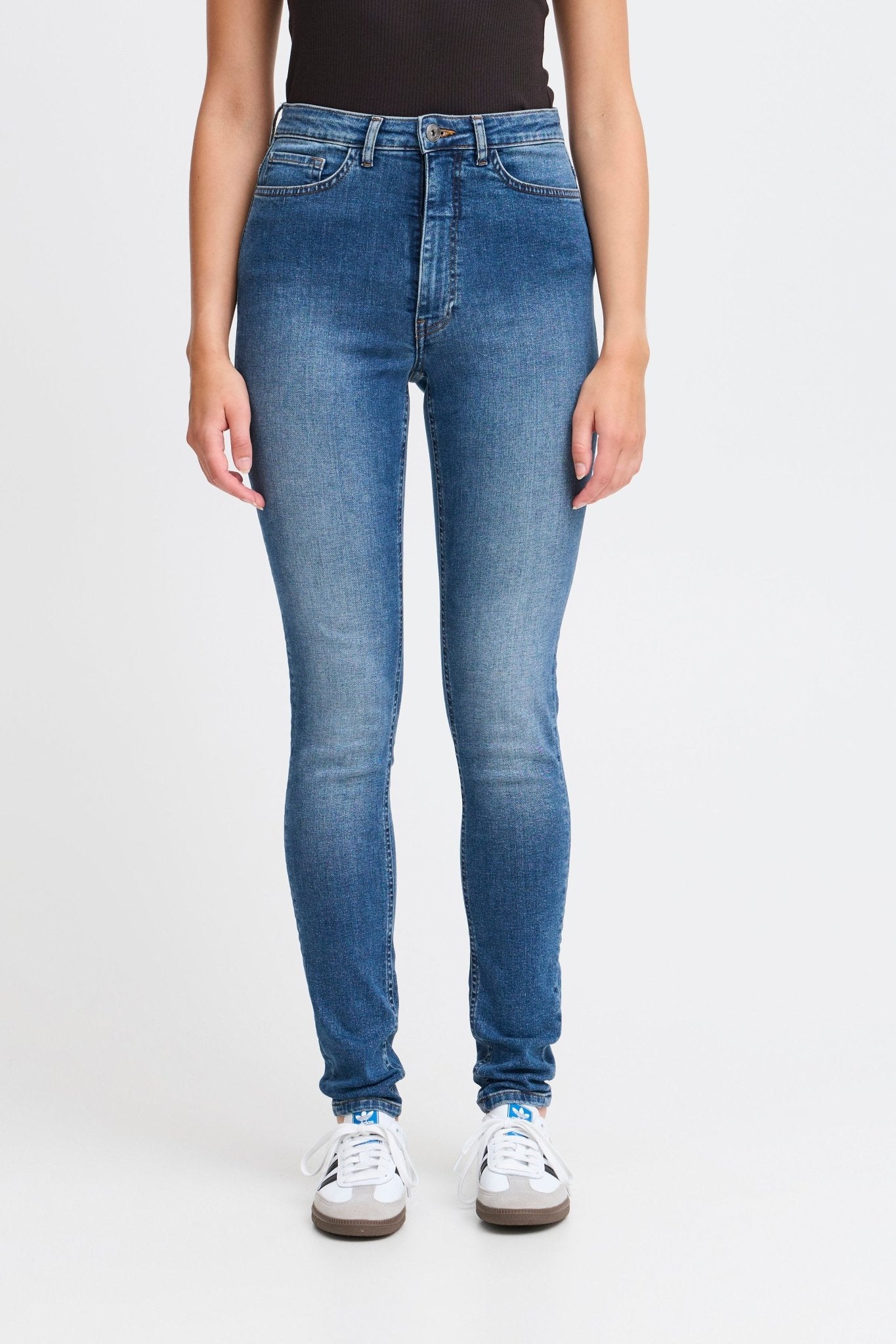 ICHI - TWIGGY SLIM HIGH WAIST - 20122631 - Boutique Bubbles