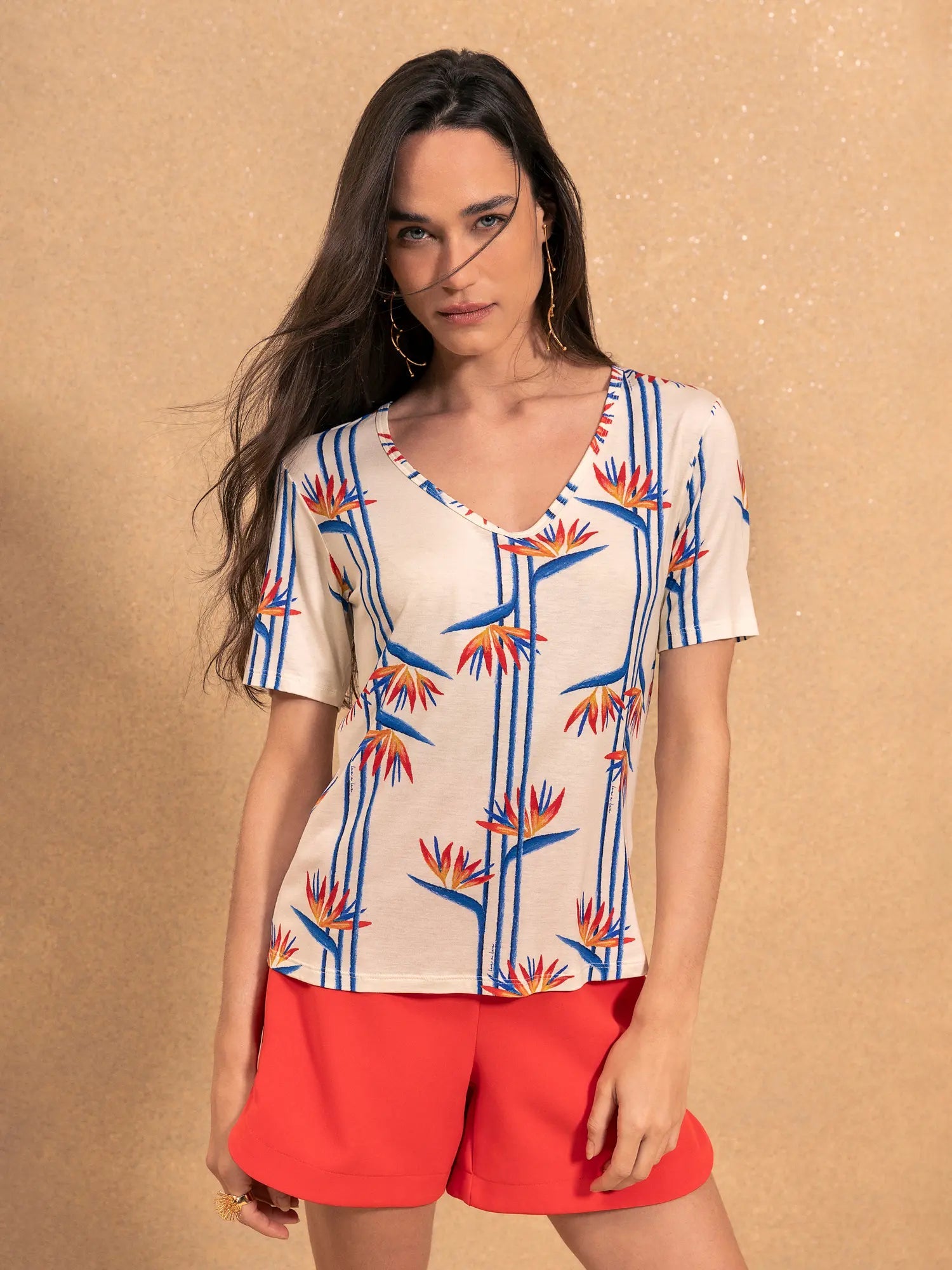 LEZ A LEZ - Top V - neck short - sleeved T-shirt - 5064E - Boutique Bubbles