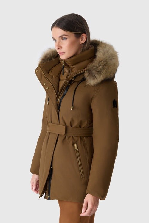 MACKAGE JENI - F - Down Parka With Removable Bib And Natural Fur - Boutique Bubbles