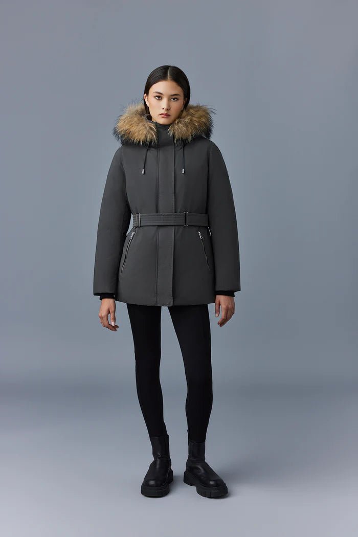 MACKAGE JENI - F - Down parka with removable bib and natural fur - Boutique Bubbles