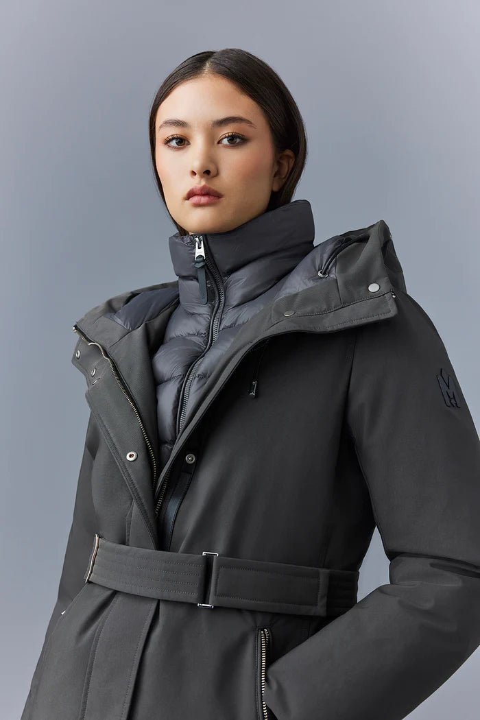 MACKAGE JENI - F - Down parka with removable bib and natural fur - Boutique Bubbles