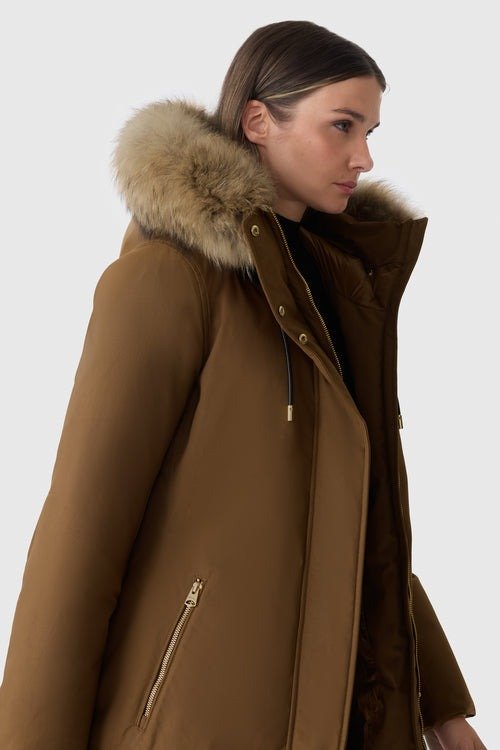 MACKAGE JENI - F - Down Parka With Removable Bib And Natural Fur - Boutique Bubbles