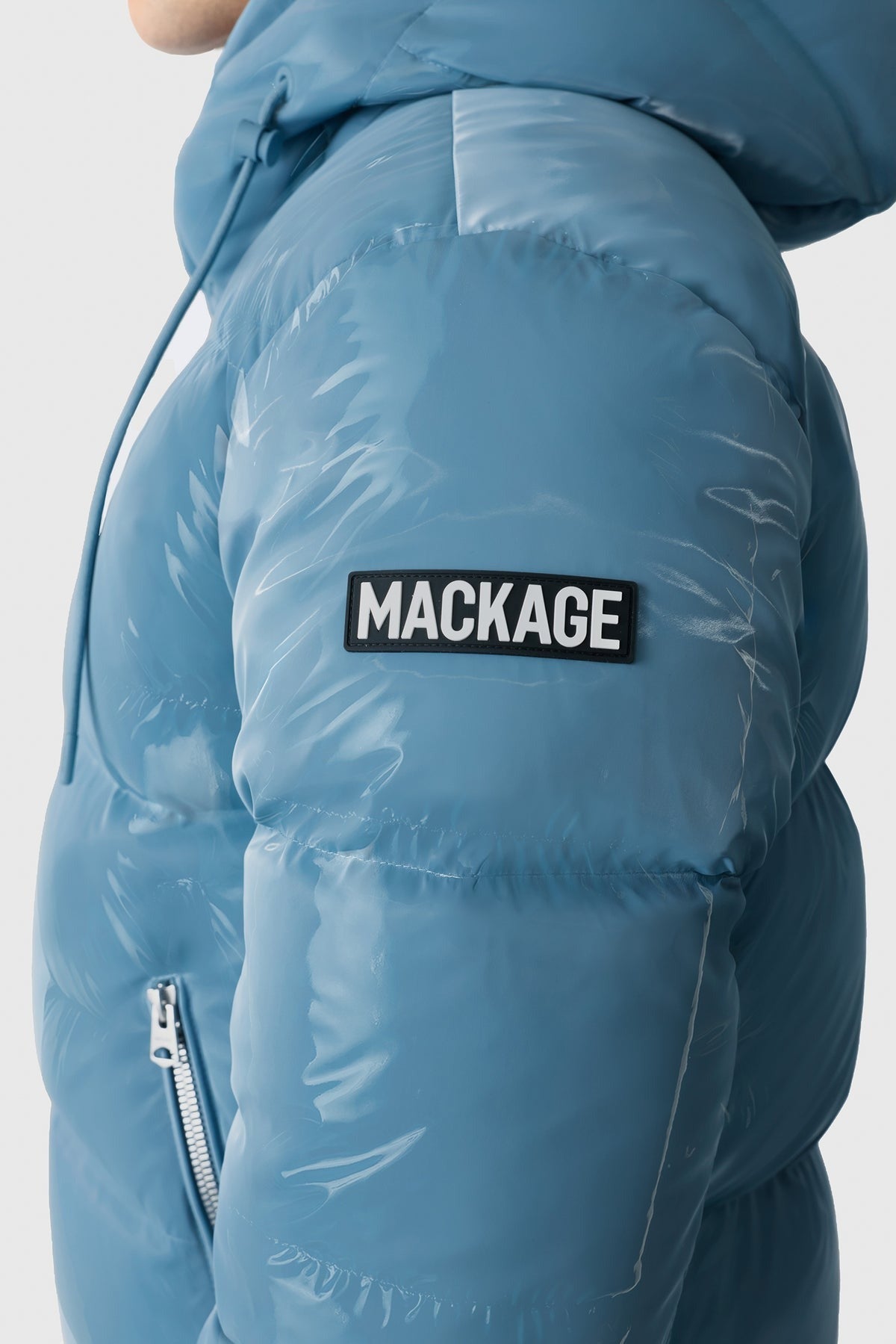 MACKAGE KENT - GLO - High - Gloss Hooded Down Jacket - Boutique Bubbles
