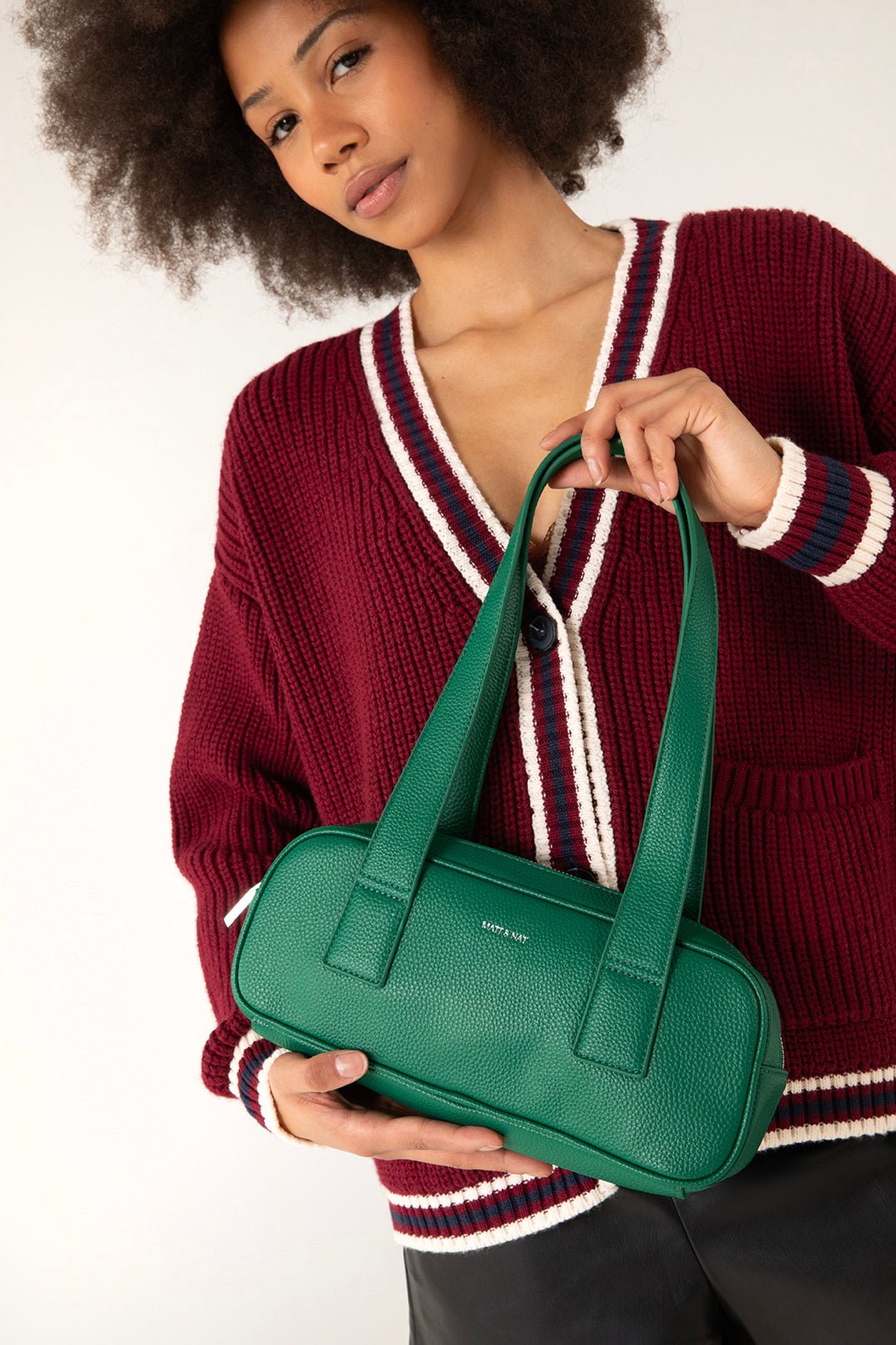 MATT&NAT - LEMUR Vegan Satchel – Grain - Boutique Bubbles