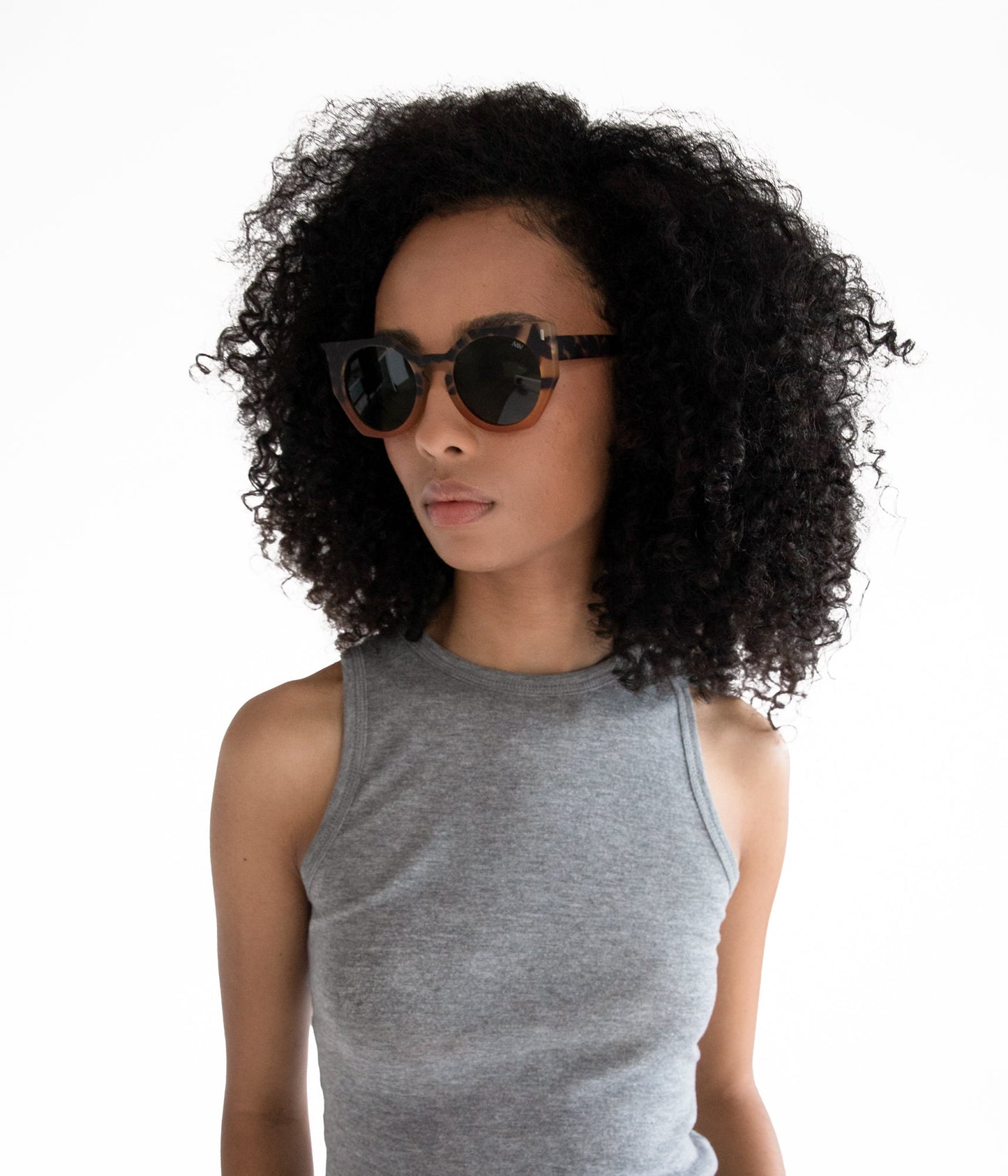 MATT&NAT MULE - Leopard Round Sunglasses - Boutique Bubbles