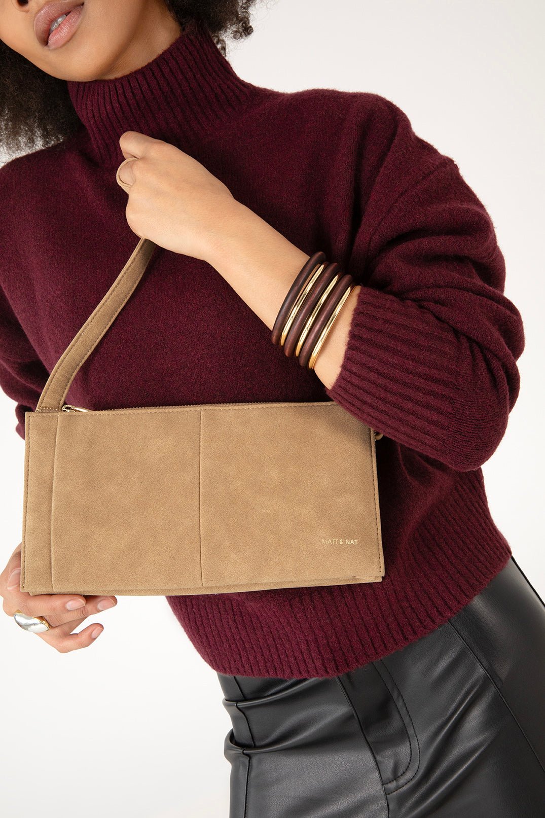 MATT&NAT - SAIGE Vegan Shoulder Bag – Solstice - Boutique Bubbles