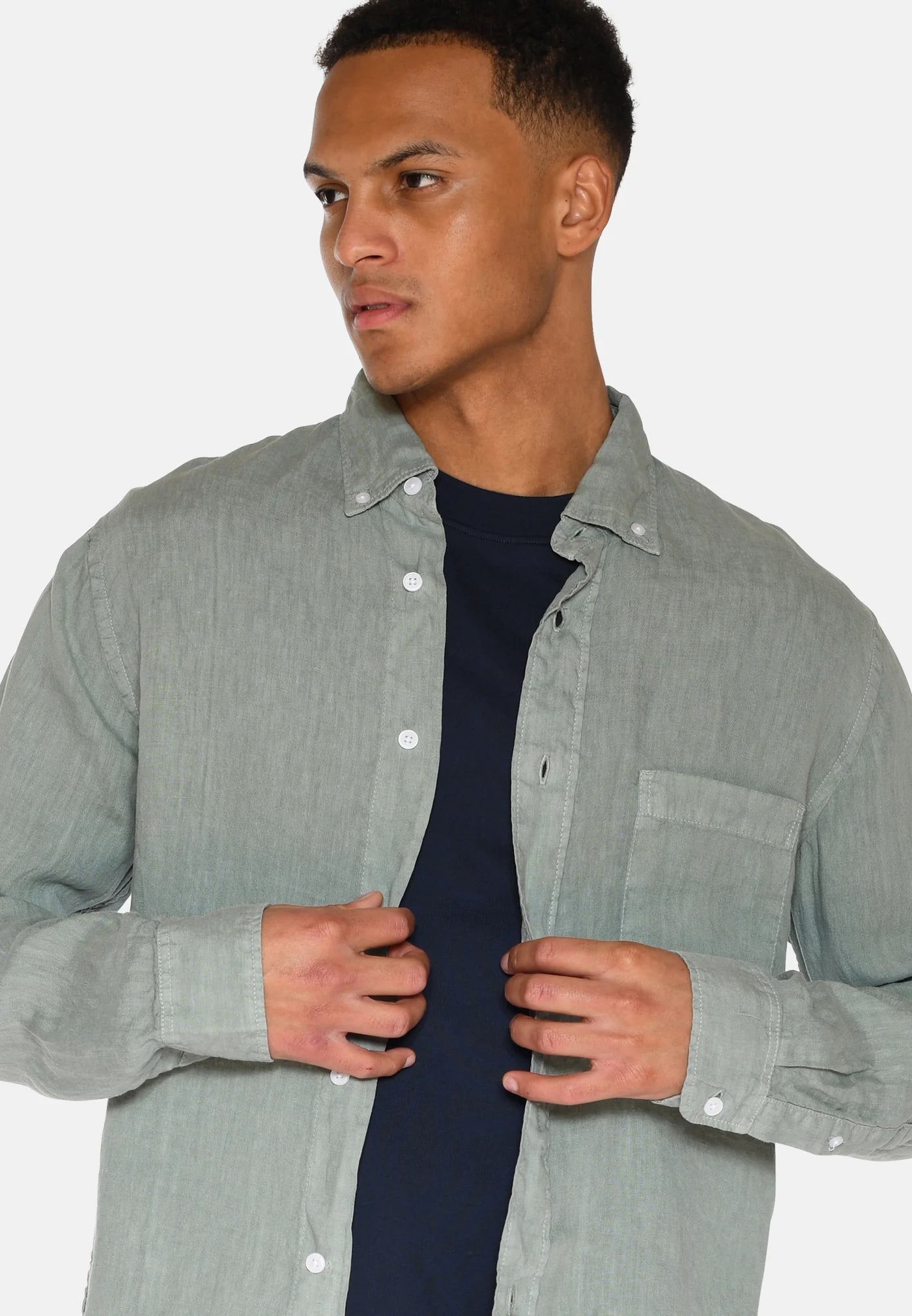 Minimum - Colt long sleeved reg linen shirt - 4115 - Boutique Bubbles