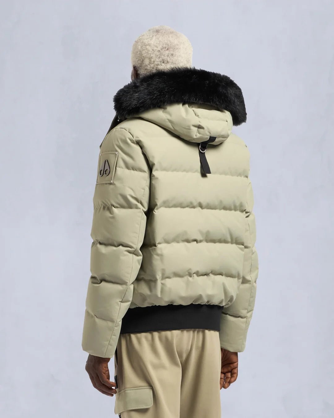 MOOSE KNUCKLES - CLOUD SHEARLING BOMBER JACKET MENS - M34MB005S - Boutique Bubbles