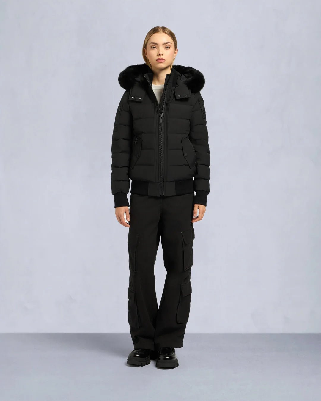 MOOSE KNUCKLES - ONYX LADRIERE BOMBER - M39LB015 - Boutique Bubbles