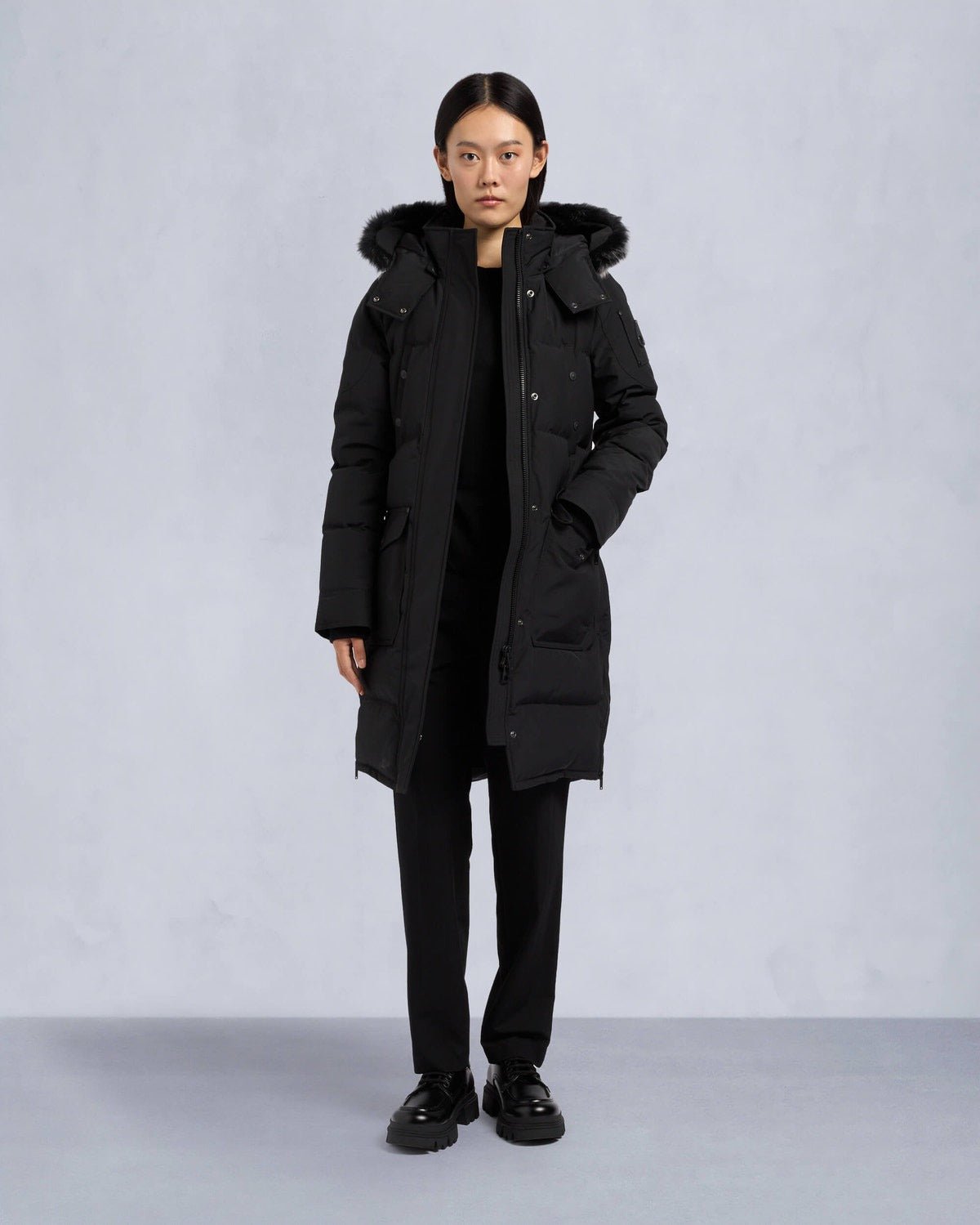 MOOSE KNUCKLES - ONYX SHEARLING CAUSAPSCAL PARKA - M33LP211S - Boutique Bubbles
