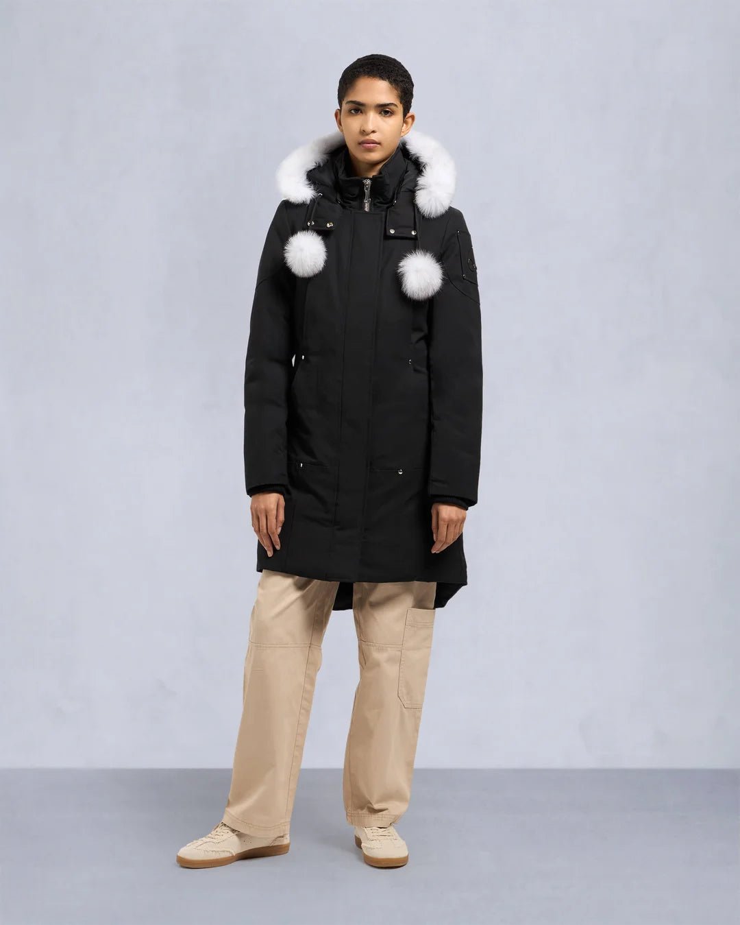 MOOSE KNUCKLES - ORIGINAL STIRLING PARKA FUR WOMENS (pompom) - MK2003LP - Boutique Bubbles