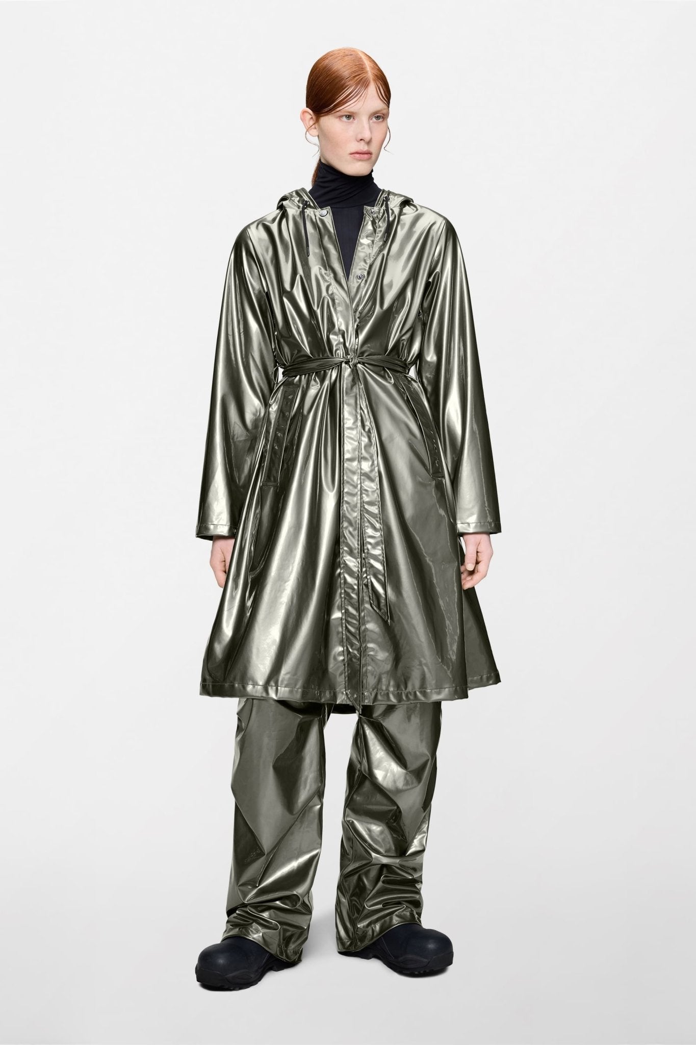 RAINS A - LINE Longer W Jacket W3 - Boutique Bubbles