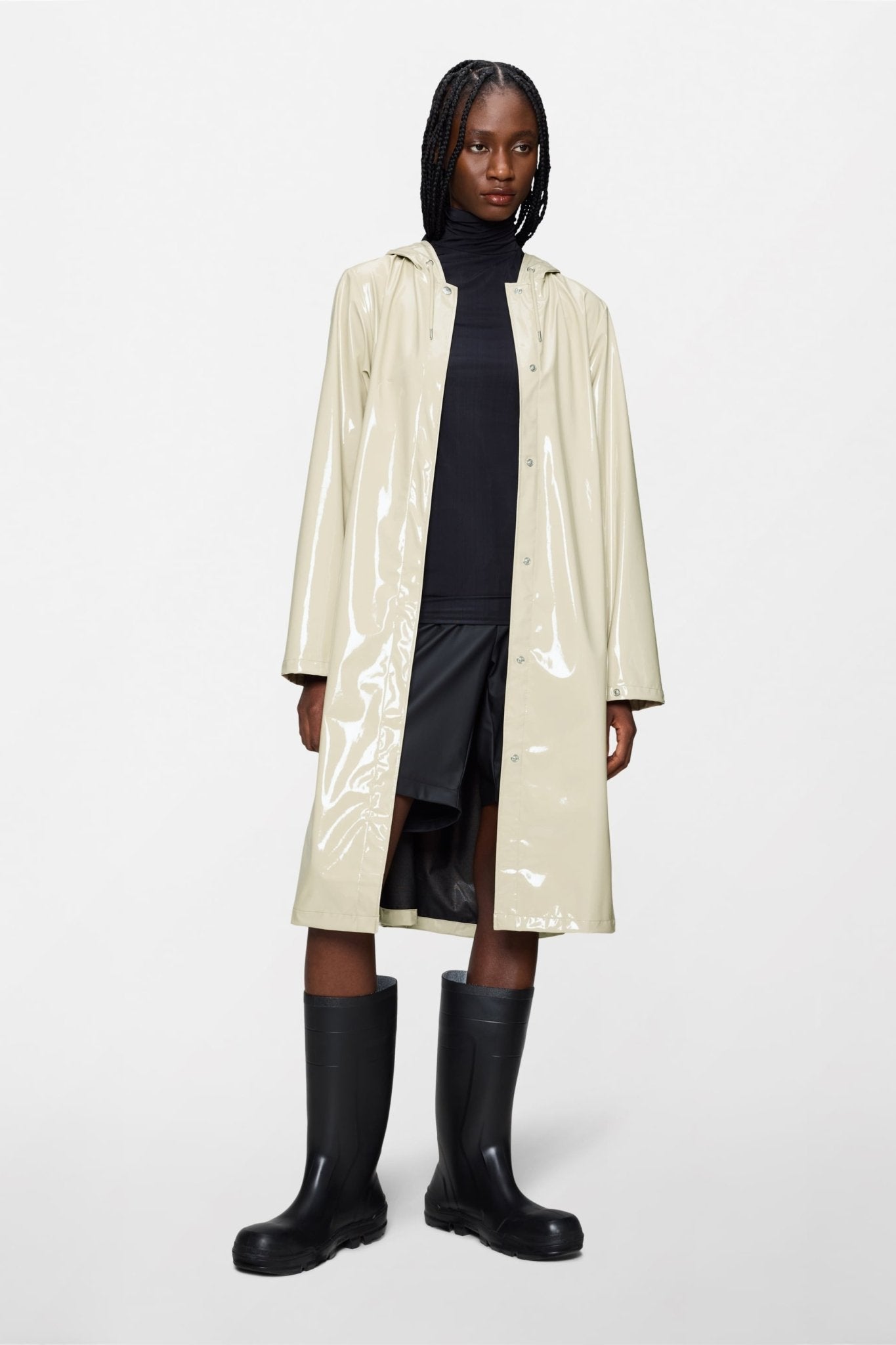 RAINS A - LINE Longer W Jacket W3 - Boutique Bubbles