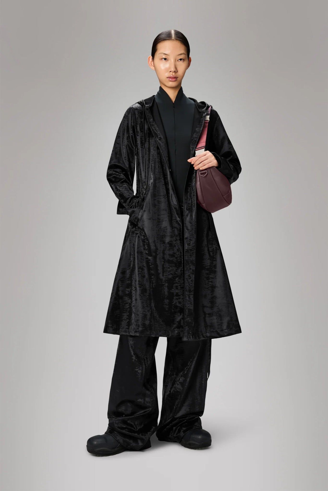 RAINS A - LINE Longer W Jacket W3 - Boutique Bubbles