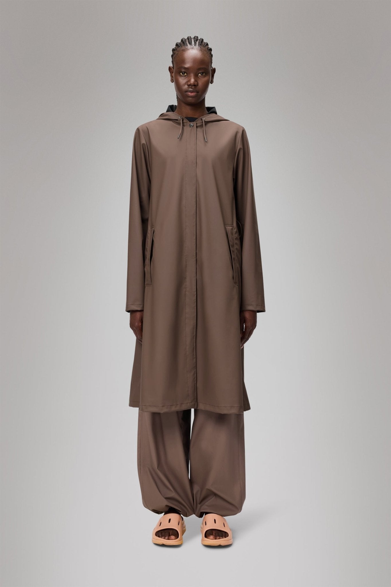 RAINS A - LINE Longer W Jacket W3 - Boutique Bubbles