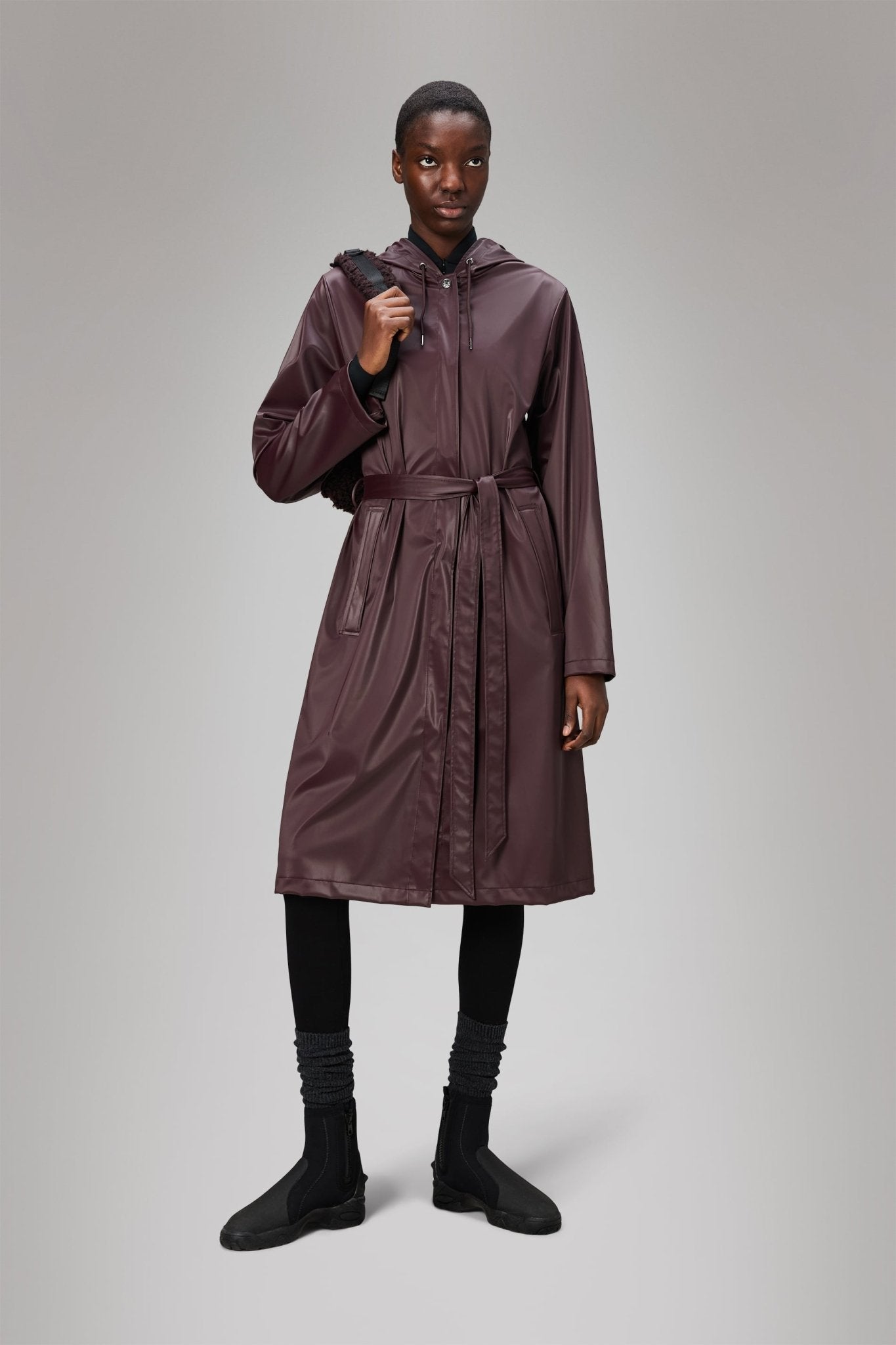 RAINS A - LINE Longer W Jacket W3 - Boutique Bubbles