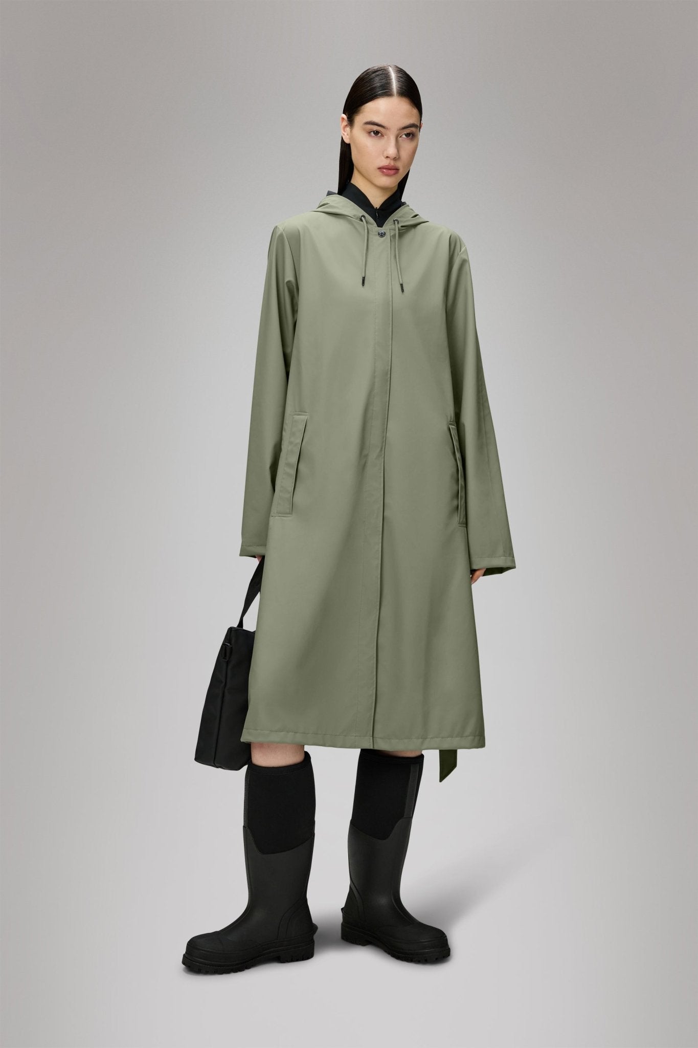 RAINS A - LINE Longer W Jacket W3 - Boutique Bubbles