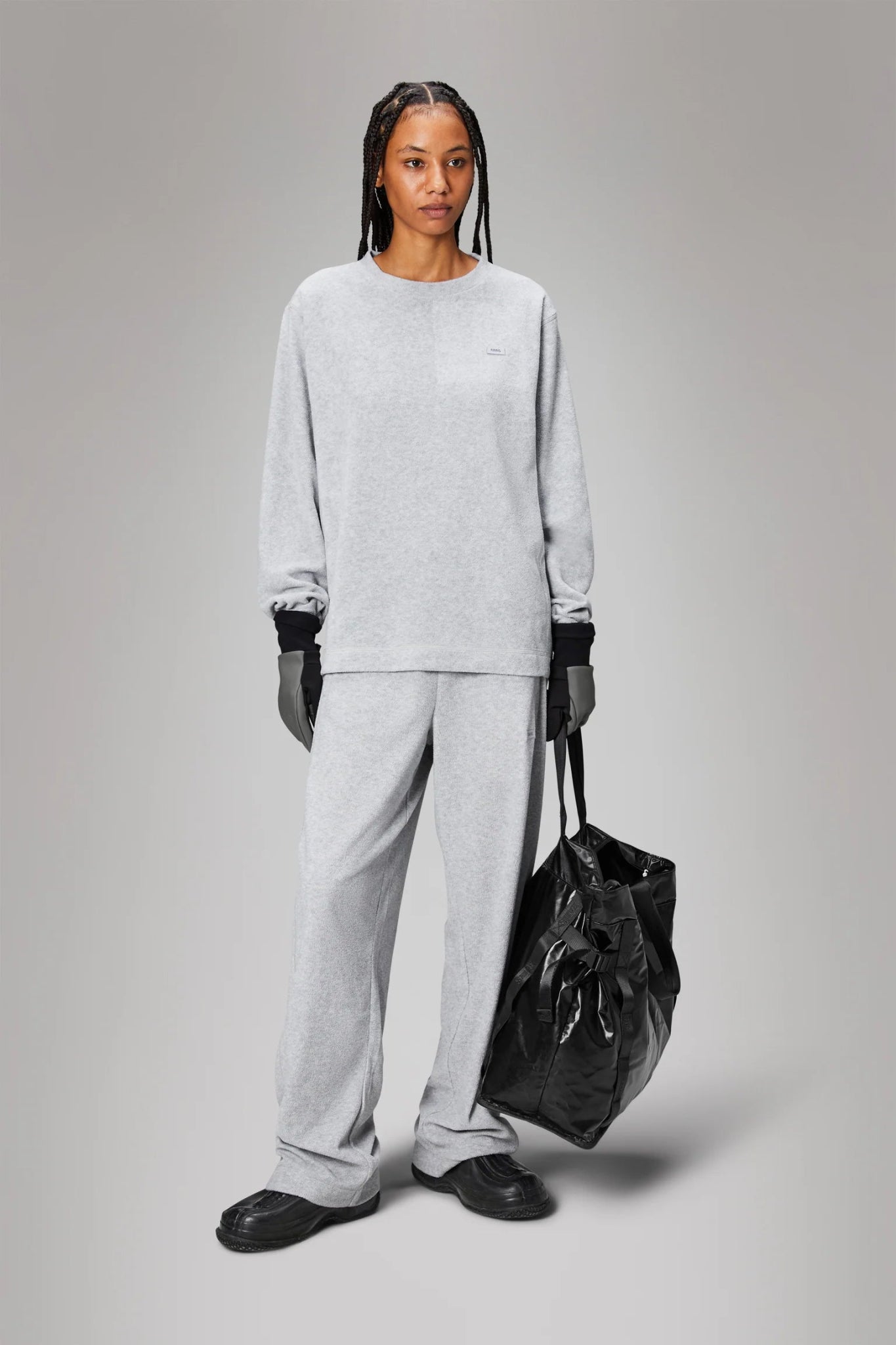 RAINS ADDIS Fleece Crewneck - Boutique Bubbles