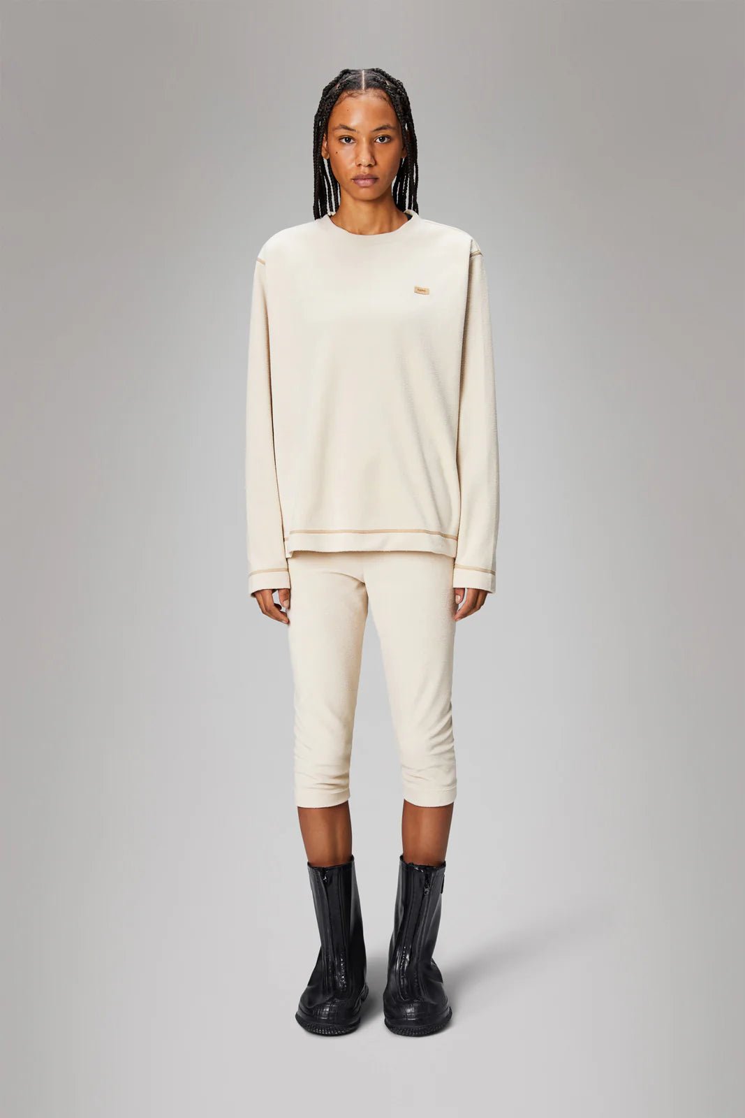 RAINS ADDIS Fleece Crewneck - Boutique Bubbles