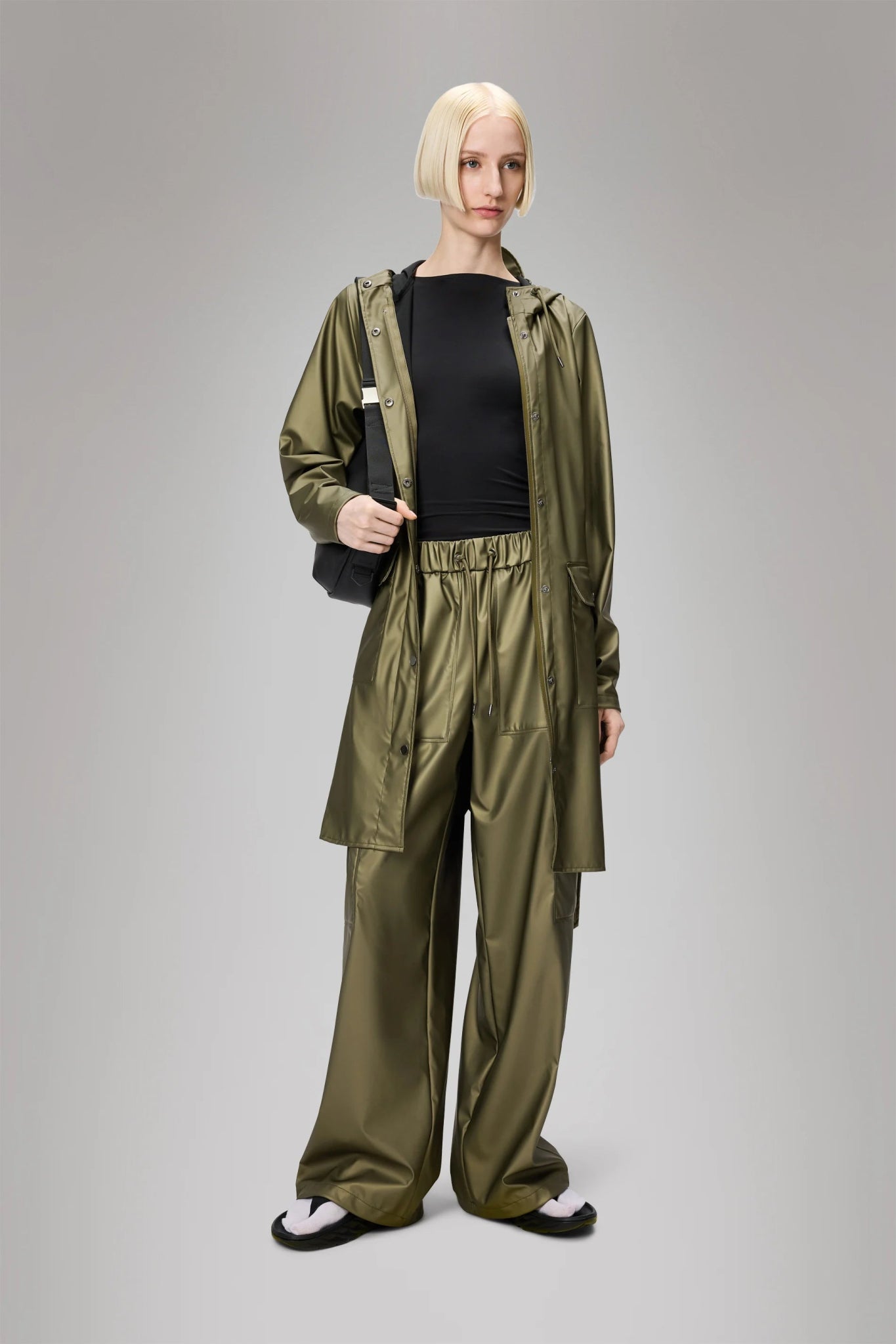 RAINS CURVE Long Jacket W3 - Boutique Bubbles