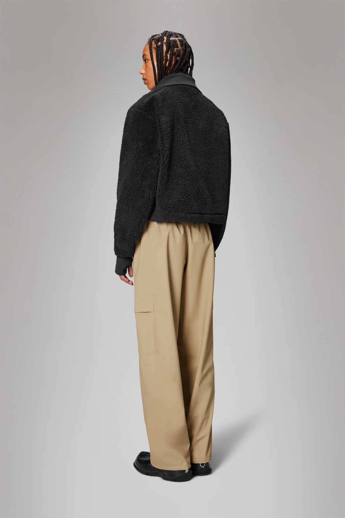 RAINS KOFU Fleece Short Jacket T2 - Boutique Bubbles